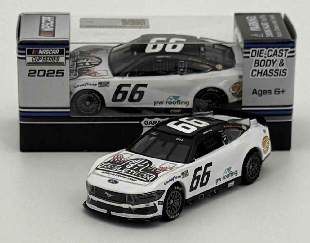 NASCAR 2025 TIMMY HILL #66 SKELETON GARAGE 66 1/64 CAR NASCAR 2025 TIMMY HILL #66 SKELETON GARAGE 66 1/64 CAR