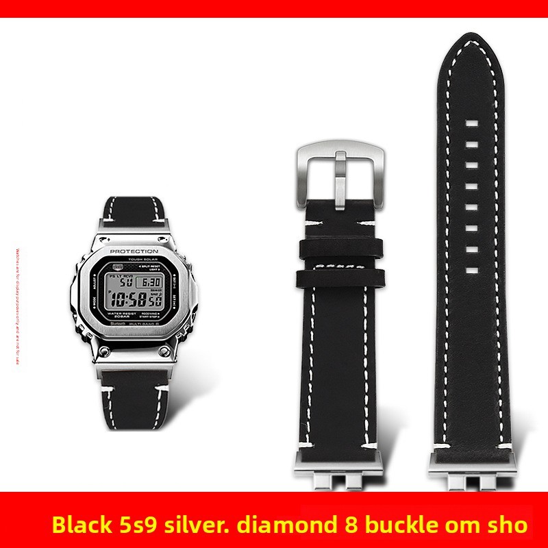 Fits Casio G-shock GMW-B5000 Genuine Leather Watch Straps Mens Soft Vintage Band Fits Casio G-shock GMW-B5000 Genuine Leather Watch Straps Mens Soft Vintage Band