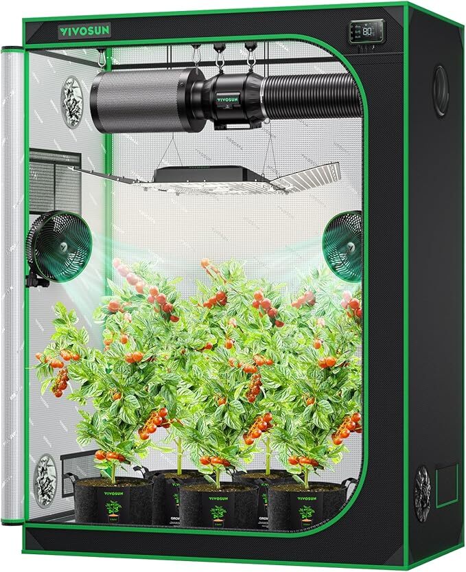 VIVOSUN Indoor Grow Tent 5\'x2\' Non toxic Mylar Room Reflective 60\ VIVOSUN Indoor Grow Tent 5\'x2\' Non toxic Mylar Room Reflective 60\