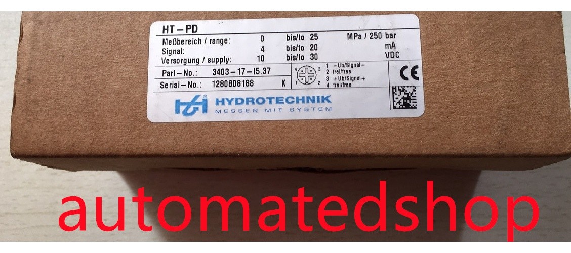 Brand New Hydrotechnik 3403-17-I5.37 via DHL or FedEx #fb