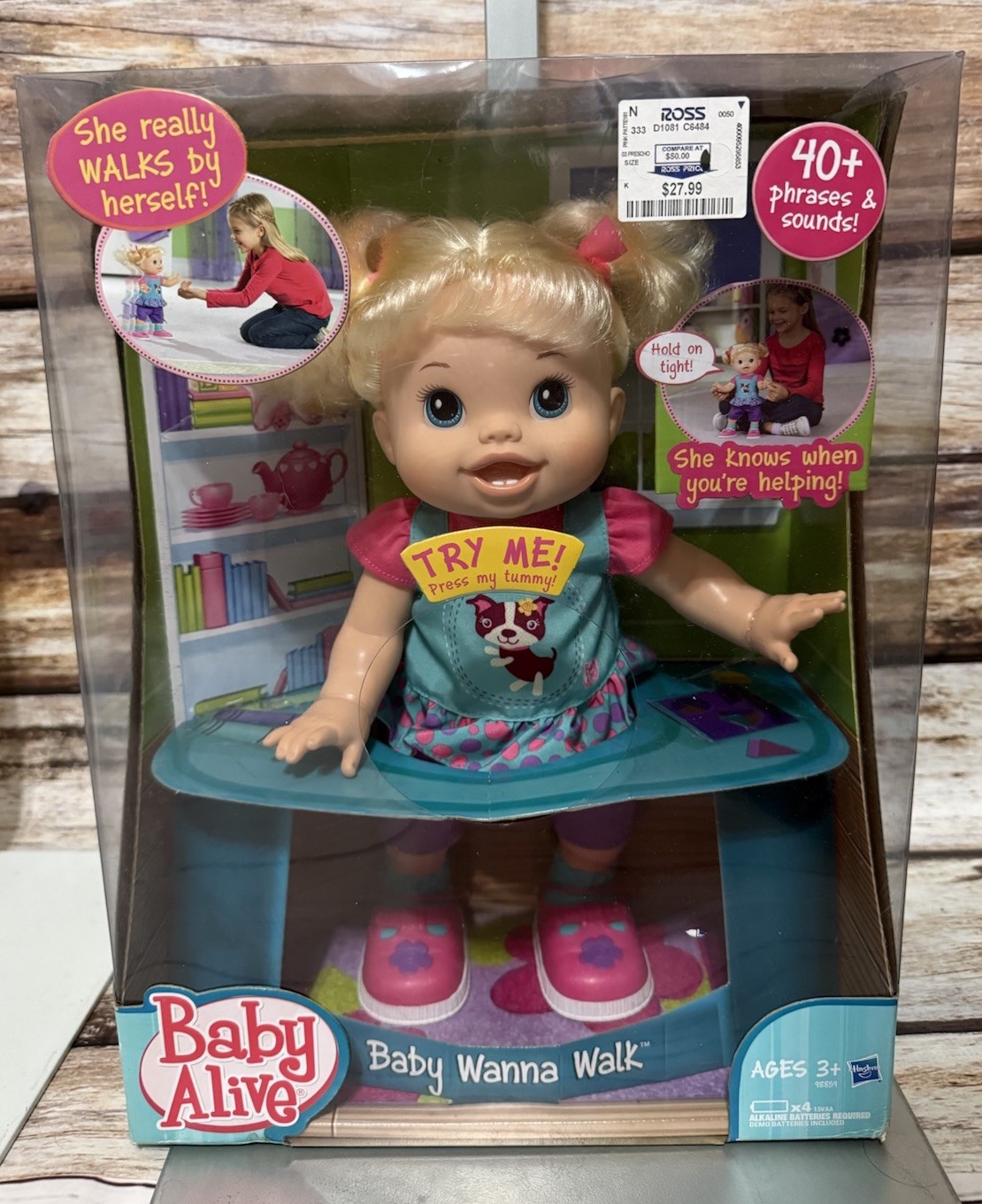 Vtg 2011 New Interactive Baby Alive Baby Wanna Walk Doll Collectible