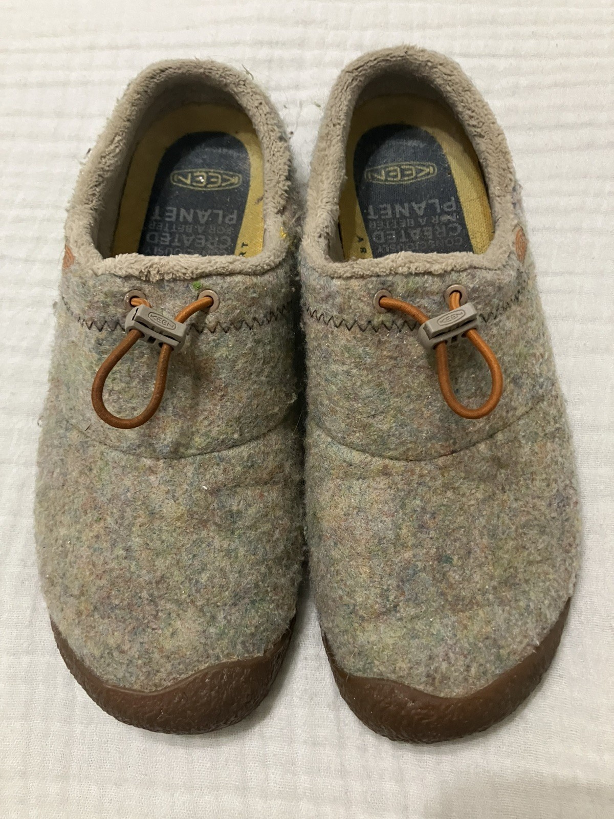 KEEN Women \'s Wool *10.5* Slip On Slipper Shoes Comfy 