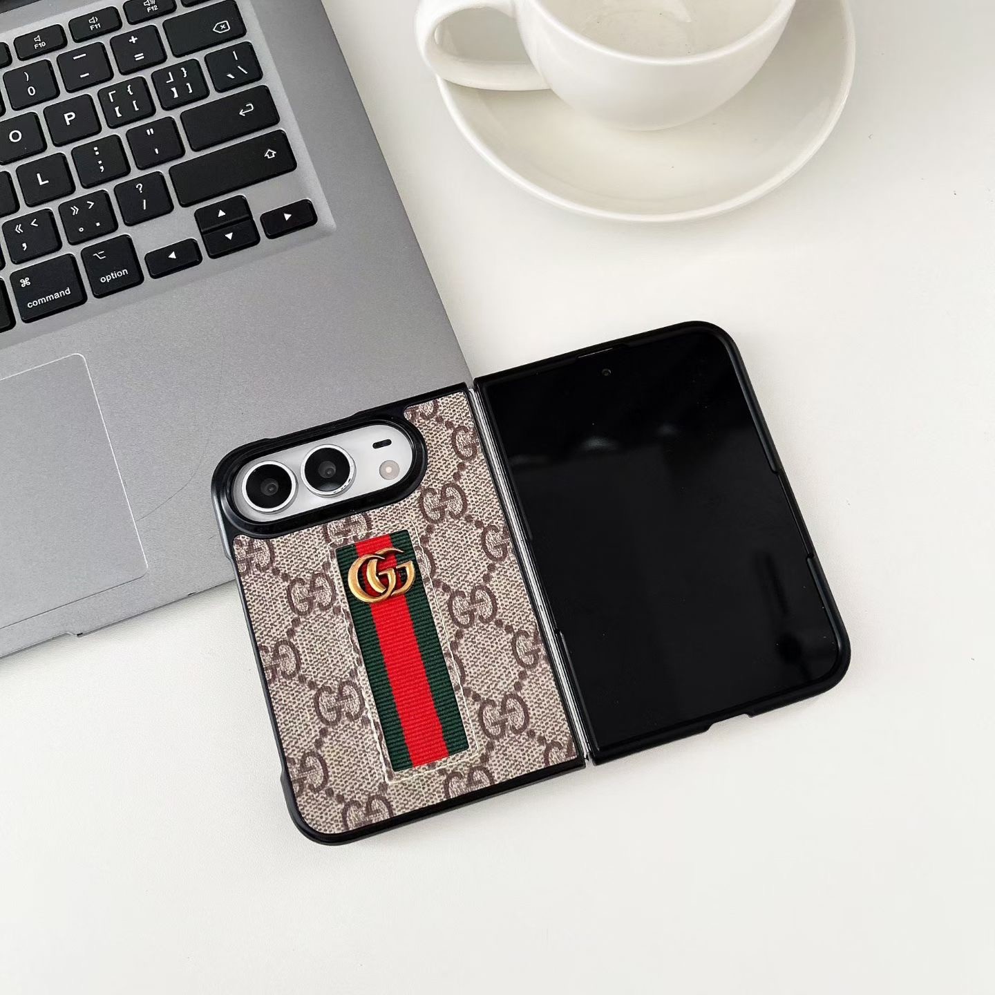 iPhone Duo cover Brand logo luxury design Shock-proof