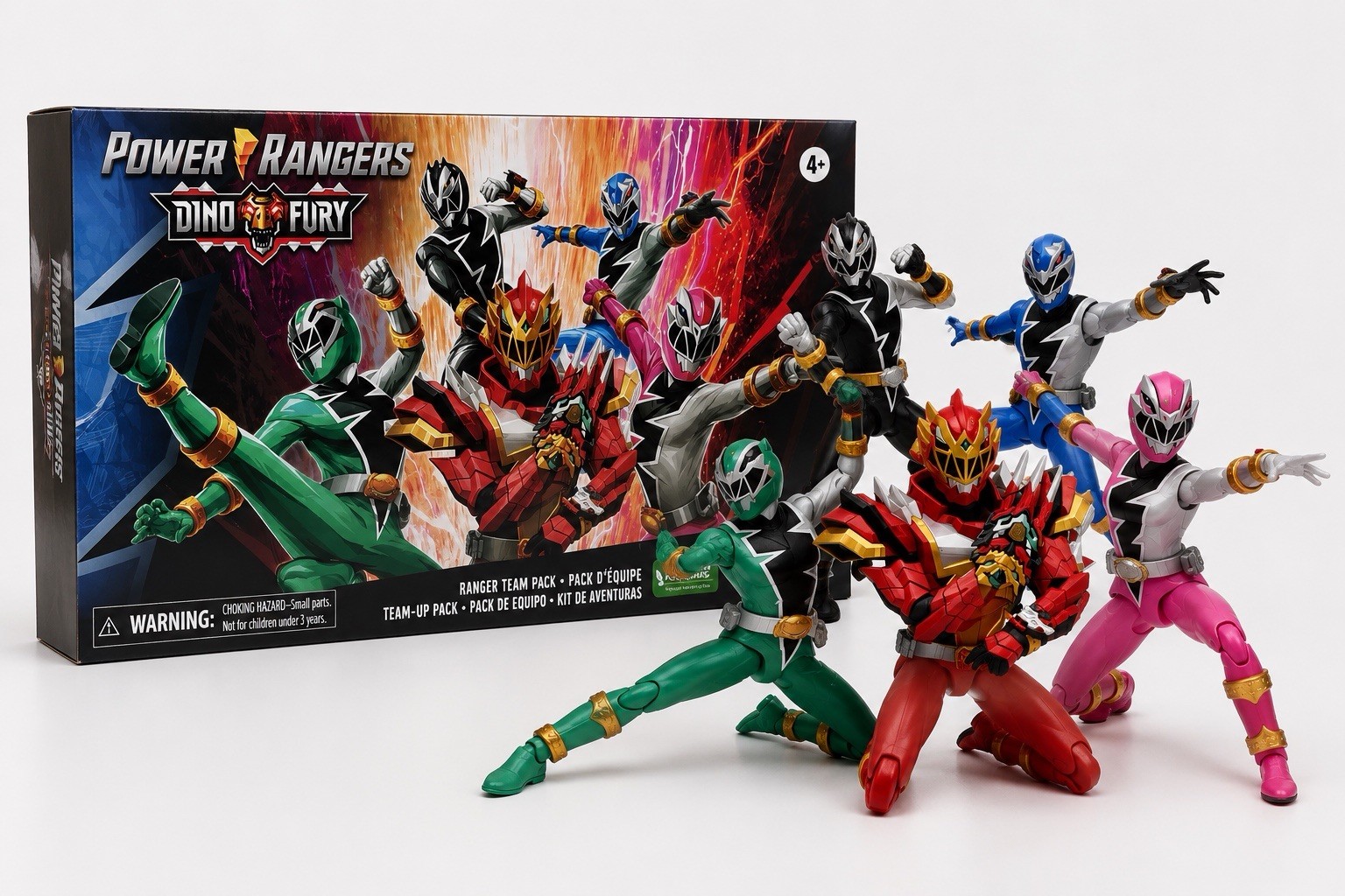 Power Rangers Dino Fury Team-Up Pack Action Figure 5-Pack Power Rangers Dino Fury Team-Up Pack Action Figure 5-Pack