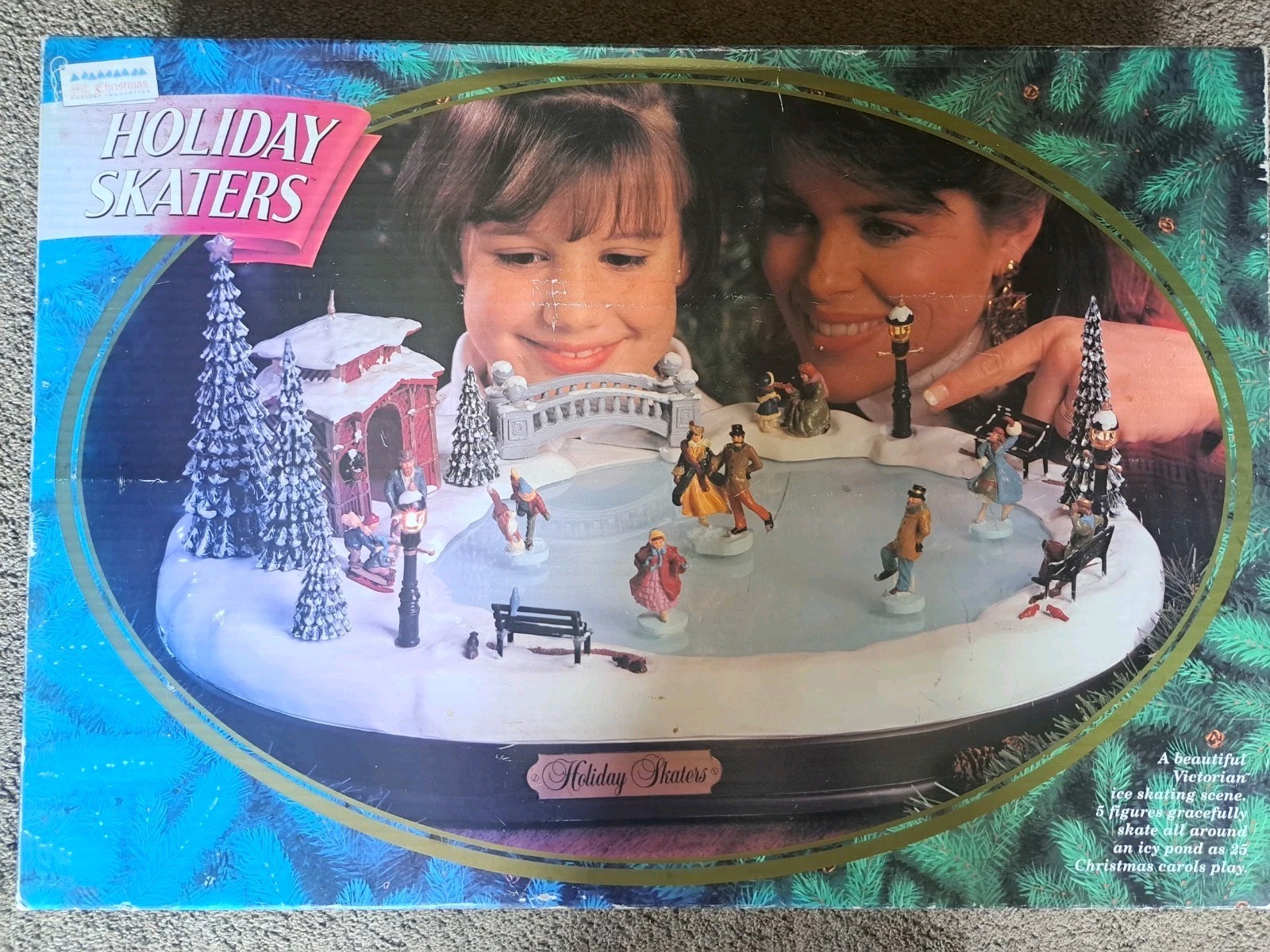Mr. Christmas Holiday Skaters Victorian Ice Skating Rink VTG 100% Complete WORKS Mr. Christmas Holiday Skaters Victorian Ice Skating Rink VTG 100% Complete WORKS