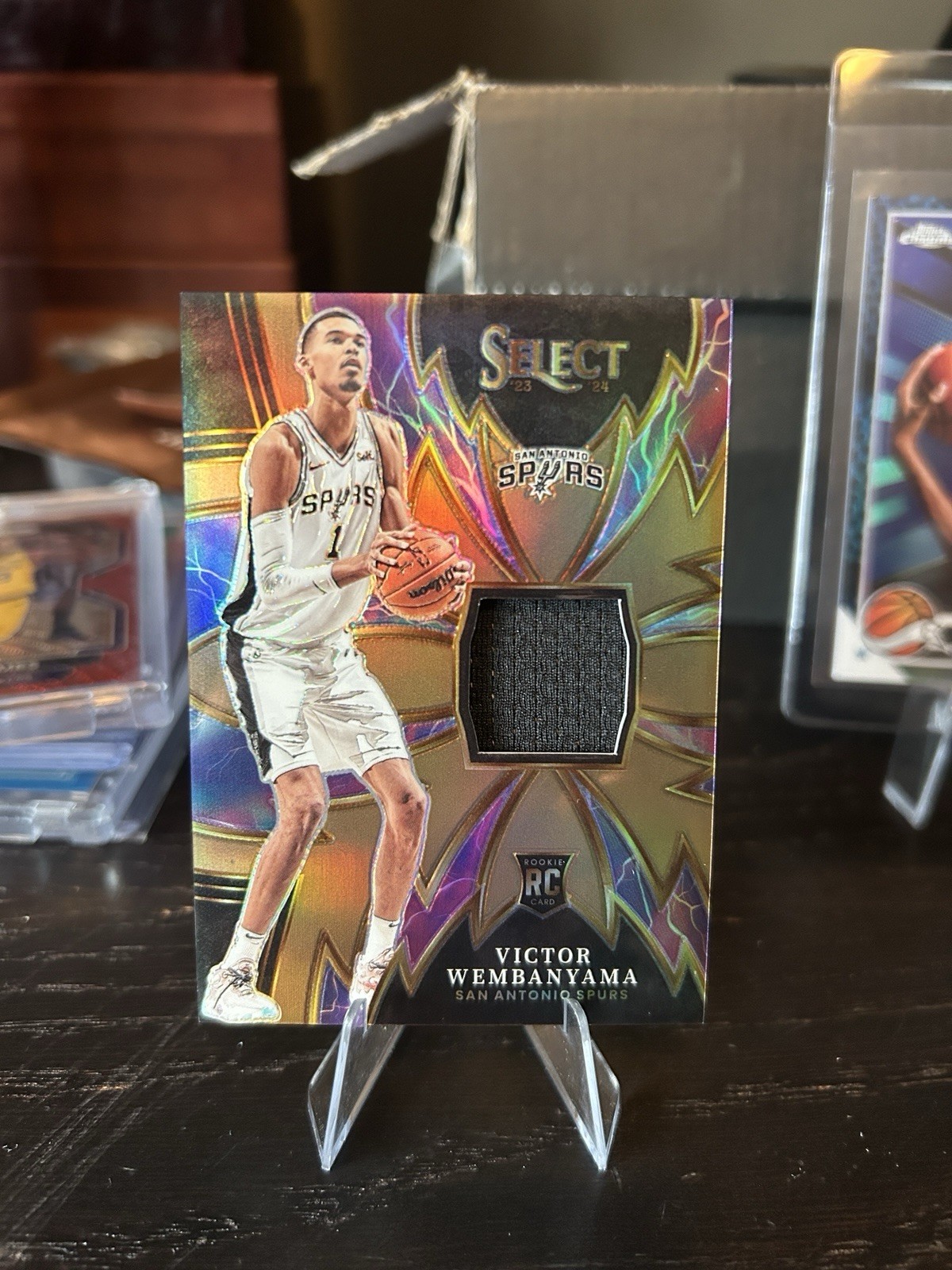 2023-24 Panini Select - Sparks Victor Wembanyama #S-VW Copper Prizm /49 (MEM, RC