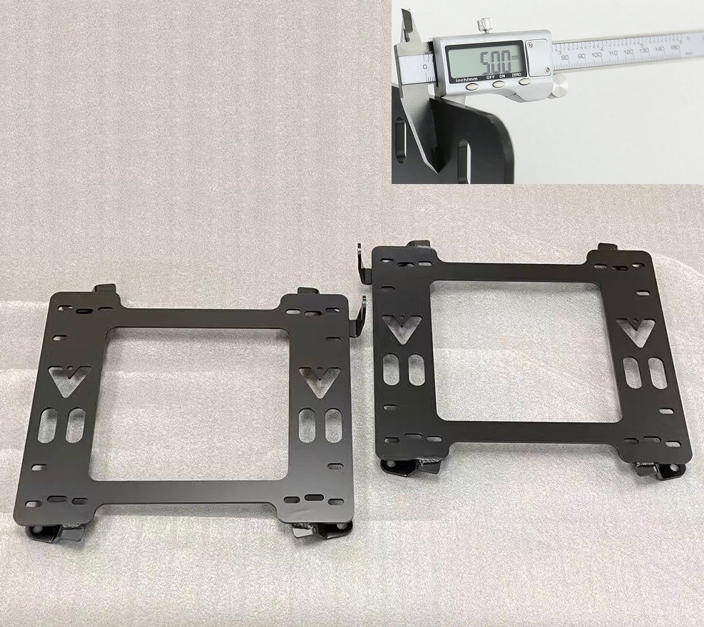 1 PAIR L+R HEAVY DUTY 5mm RACING SEAT BRACKET ADAPTER FOR 96-04 Toyota Tacoma