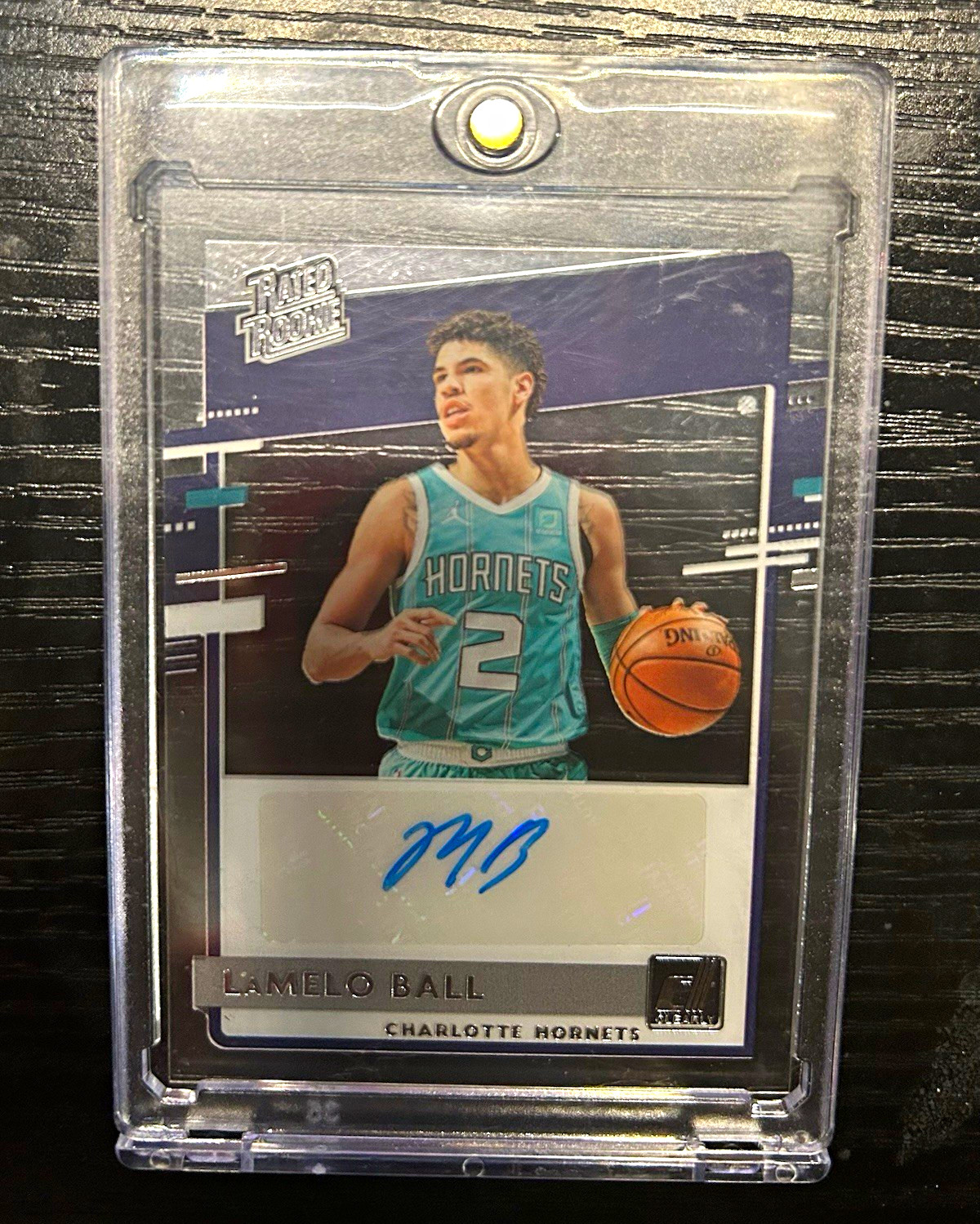 2020-21 Panini Clearly Donruss LaMelo Ball Rated Rookie Auto #RRA-LMB Hornets