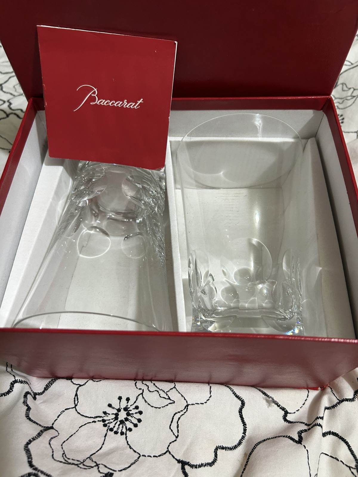 2 Baccarat Beluga Highballs Crystal Glass with Box Japan 2 Baccarat Beluga Highballs Crystal Glass with Box Japan