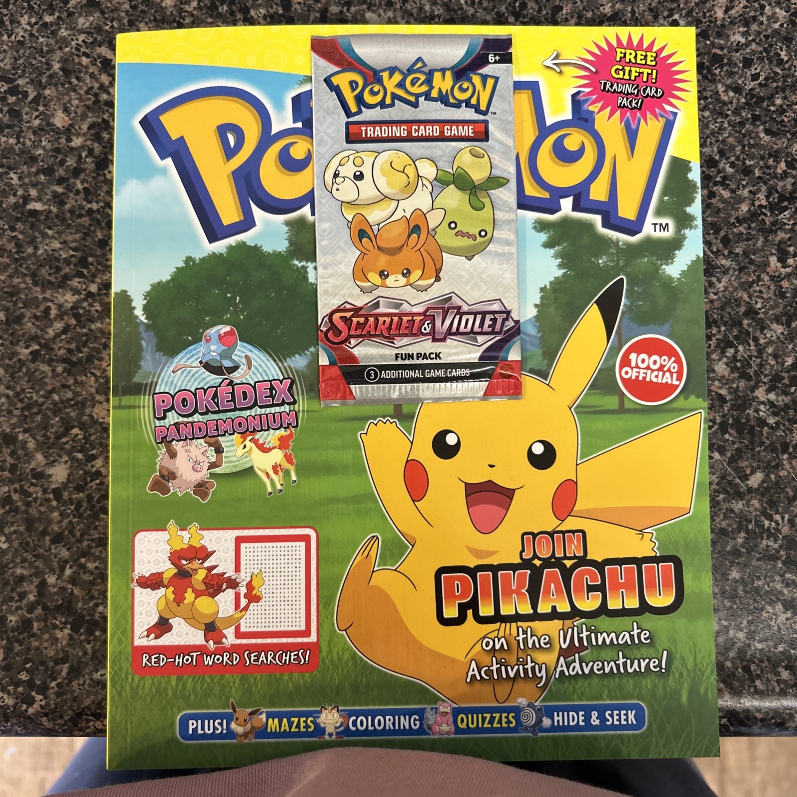 Official Pokemon Activity Magazine w/ Sealed Scarlet & Violet Fun Pack Official Pokemon Activity Magazine w/ Sealed Scarlet & Violet Fun Pack