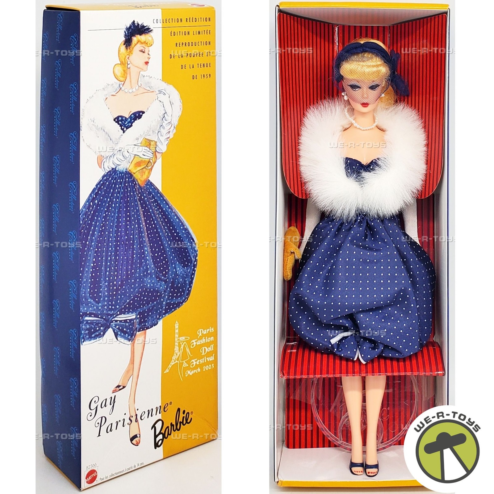 Gay Parisienne Blonde Barbie Doll March 2003 Paris Fashion Doll Festival B2366