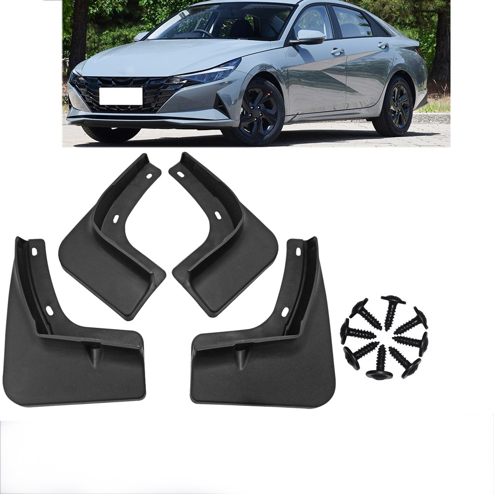4Pcs Mud Flaps Splash Guard Mudguard Fender for Hyundai Elantra Sedan 2021-2023