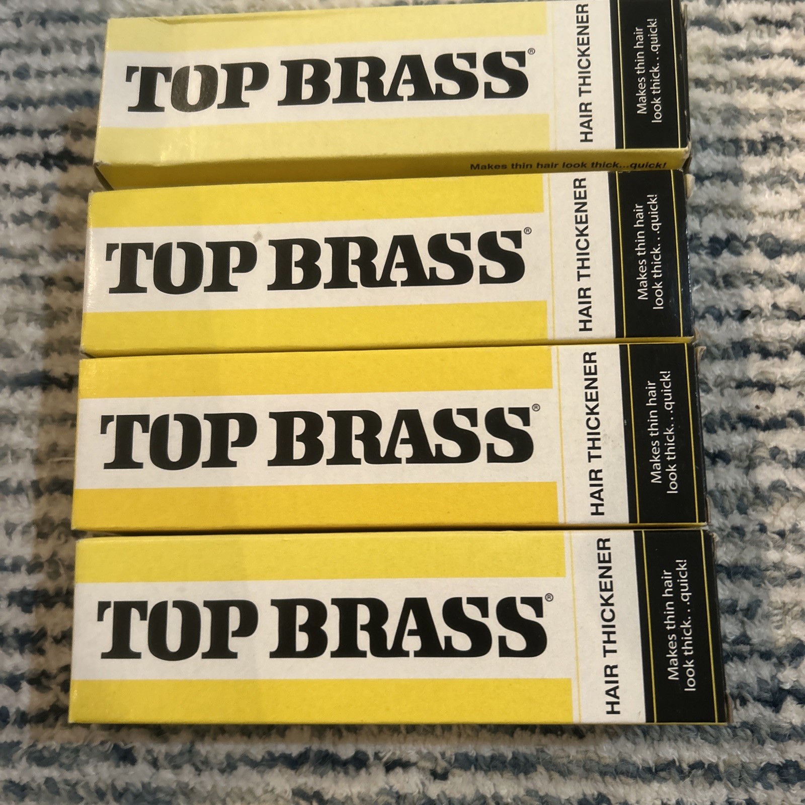Top Brass Hair Thickener Cream 3 oz (84g) – Pack of 4 | Made in Jamaica | Licens