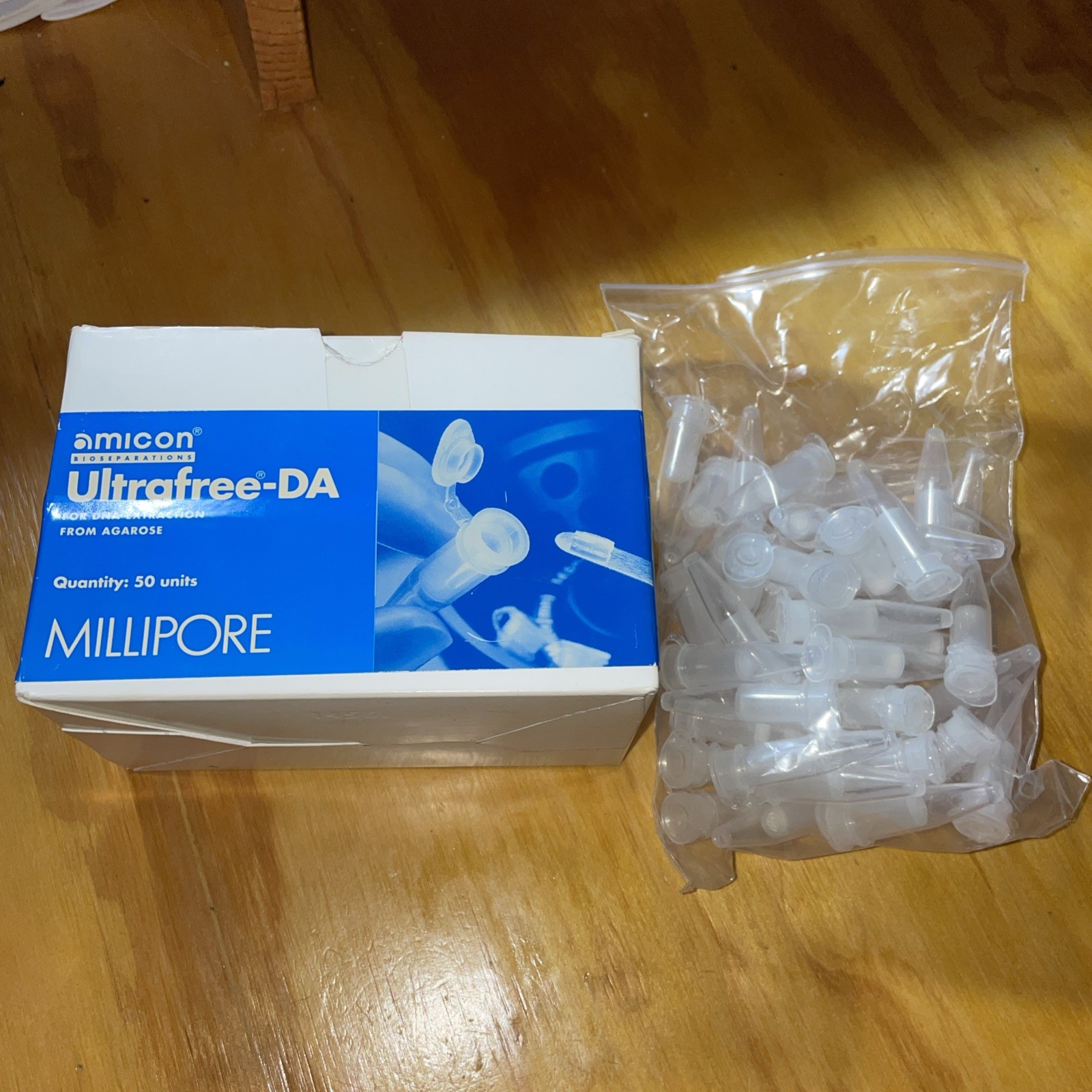 Millipore ULTRAFREE-DA #42600 DNA Extraction From Agarose Gels 50 Units Open Box Millipore ULTRAFREE-DA #42600 DNA Extraction From Agarose Gels 50 Units Open Box