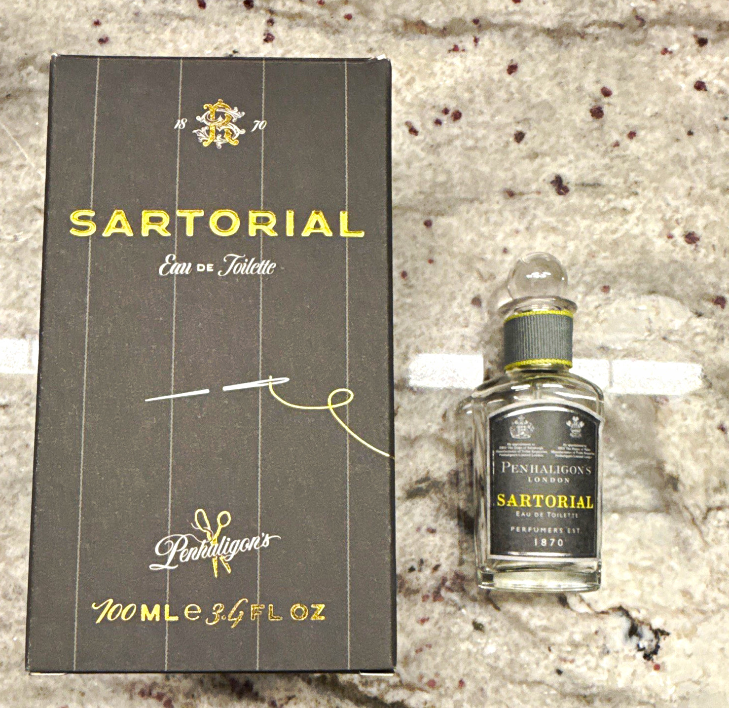 Penhaligon\'s Sartorial Eau de Toilette EMPTY COLOGNE BOX & EMPTY COLOGNE BOTTLE Penhaligon\'s Sartorial Eau de Toilette EMPTY COLOGNE BOX & EMPTY COLOGNE BOTTLE