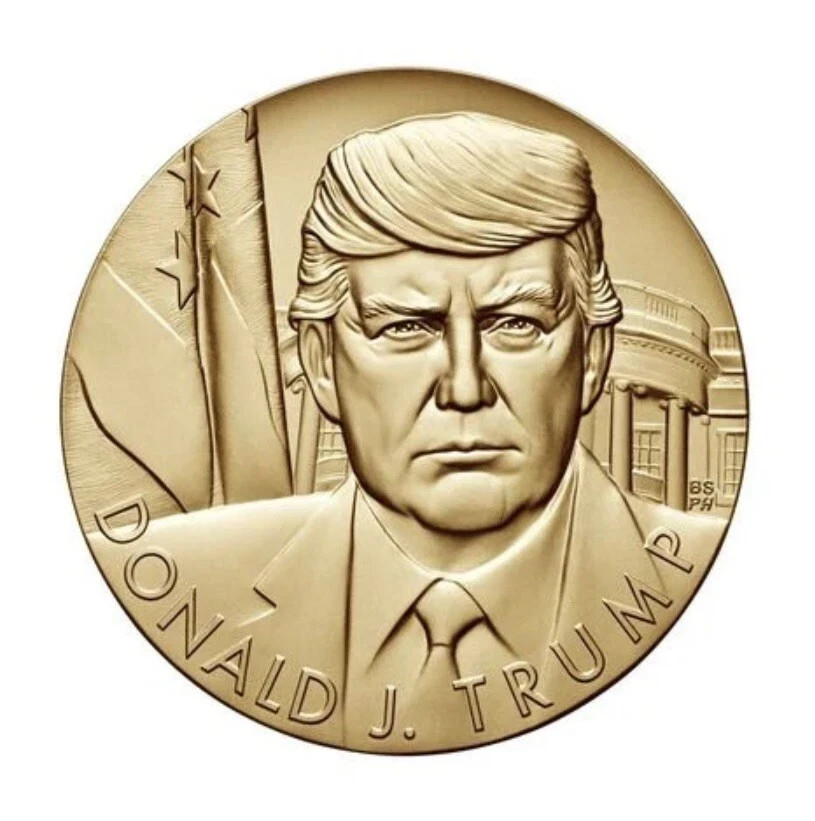 US Mint Donald J Trump 1 5/16” Bronze Medal US Mint Donald J Trump 1 5/16” Bronze Medal