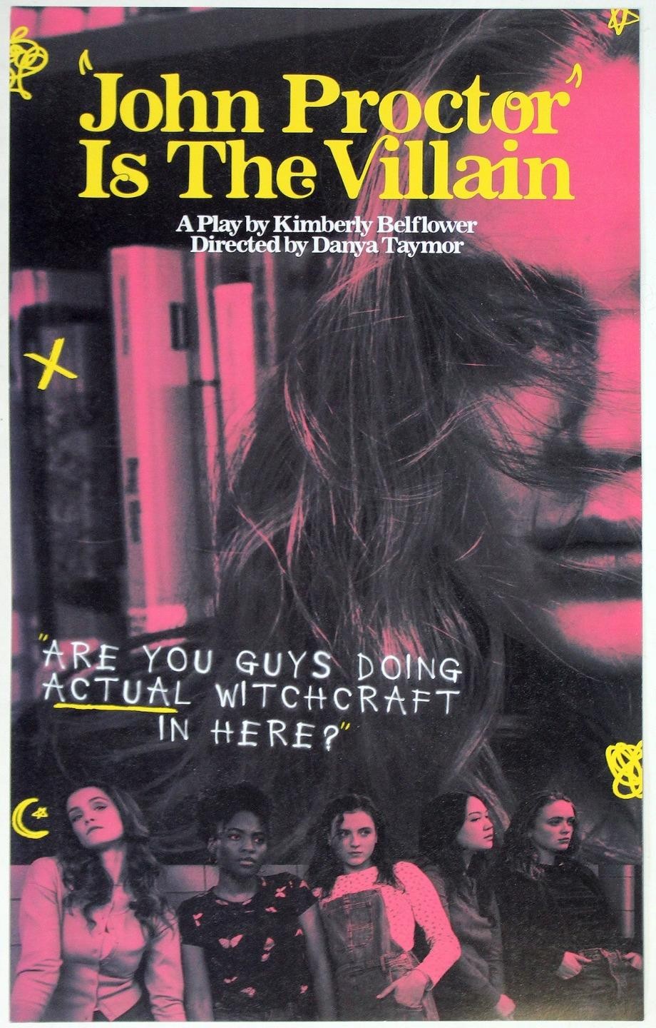 JOHN PROCTOR IS THE VILLAIN One Night Only Pink Spirit Week Poster RARE FleaBay