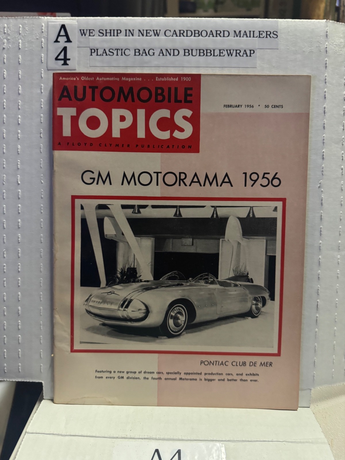 Vintage Automobile Topics Magazine February 1956