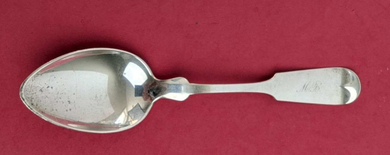 Antique Early Gorham Sterling Silver Tipt Serving Spoon 8 3/4\ Antique Early Gorham Sterling Silver Tipt Serving Spoon 8 3/4\