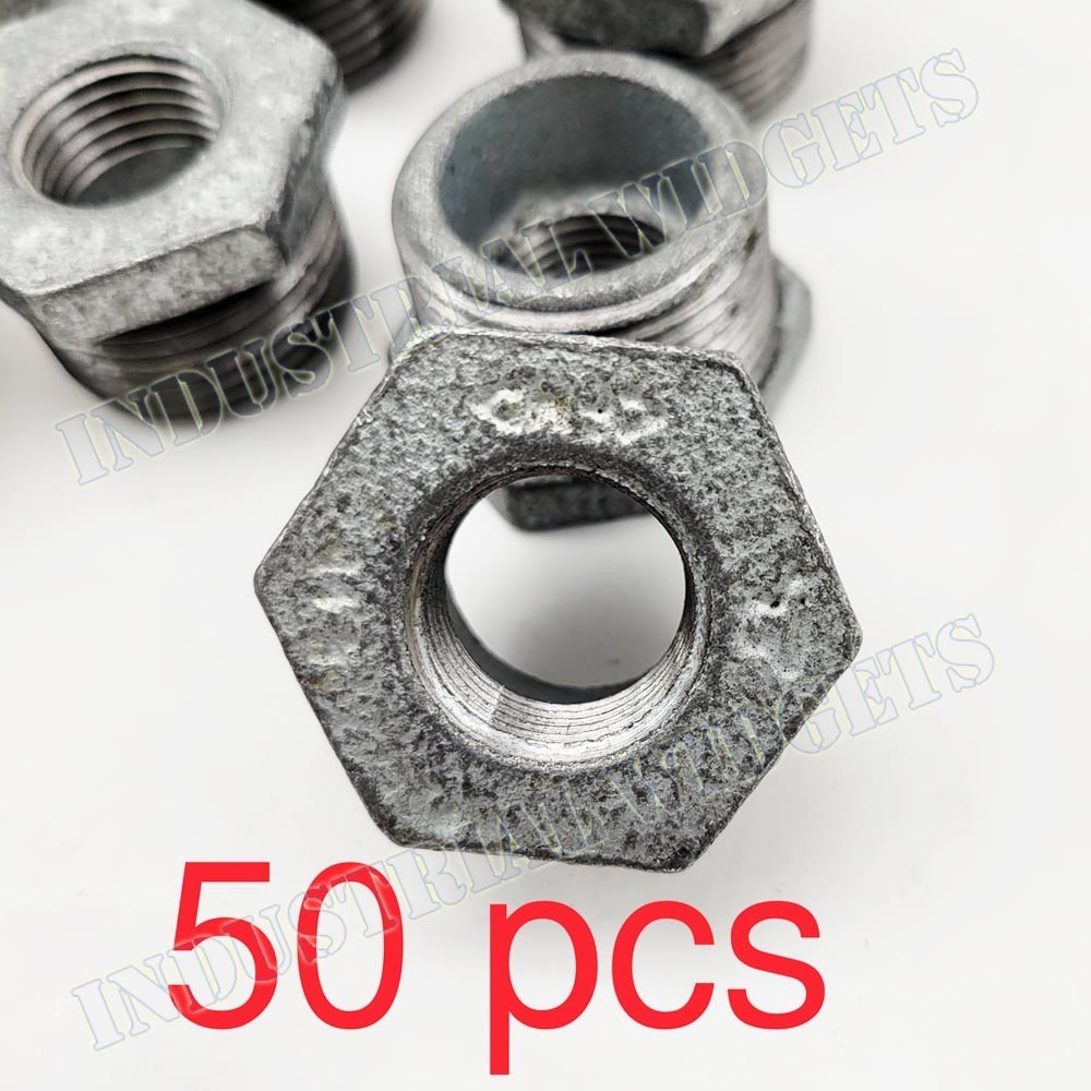 (50) ASC Anvil Galvanized Pipe Reducers, Hex Bushings, 1