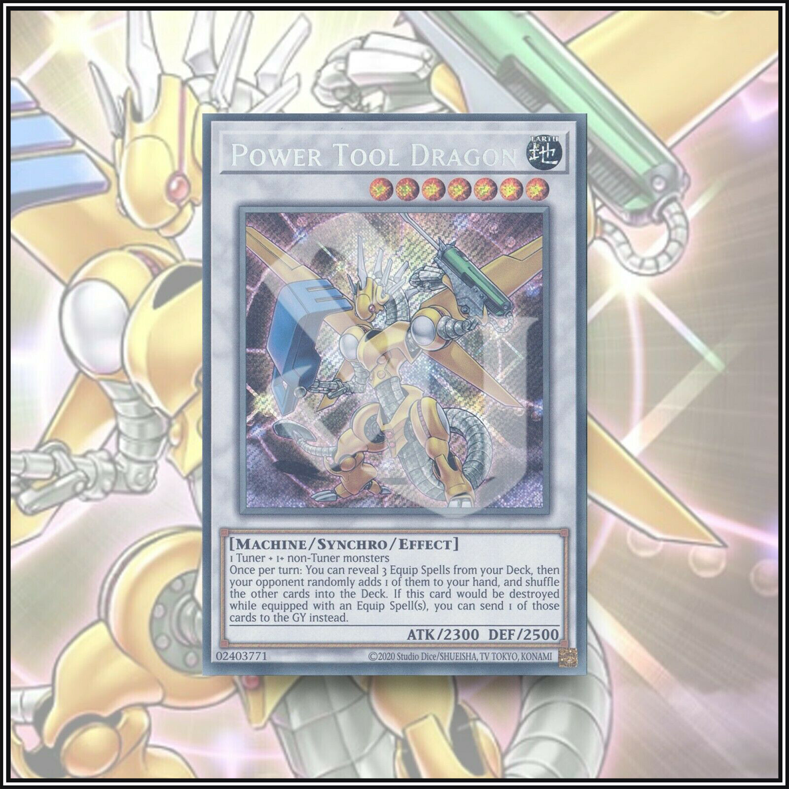 YuGiOh POWER TOOL DRAGON SECRET RARE 1st Edition 💎