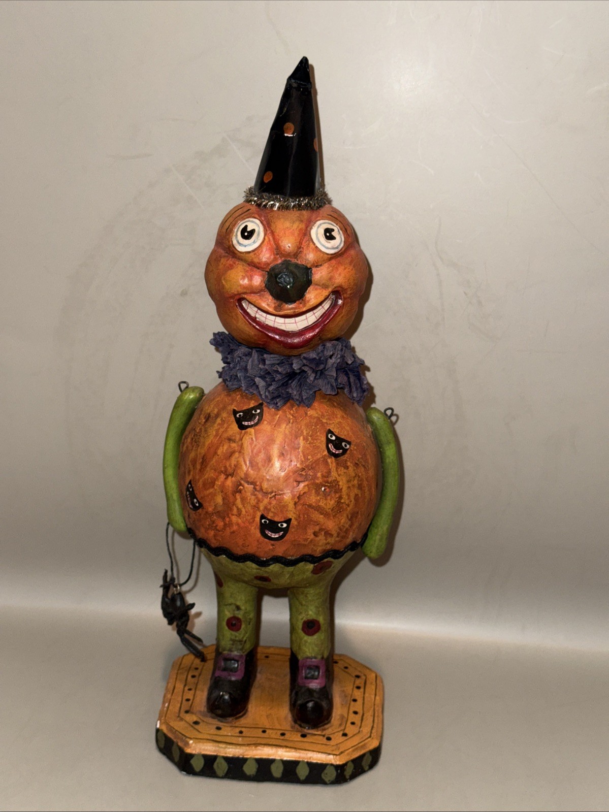 HALLOWEEN Primitive Pumpkin 12” Tall Figurine Folk Art AS IS HALLOWEEN Primitive Pumpkin 12” Tall Figurine Folk Art AS IS