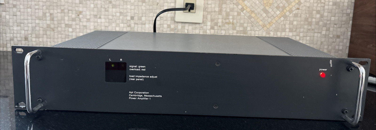 Apt Holman Power Amplifier APT-1 Serial # 04645 100WPC Perfect Working Condition