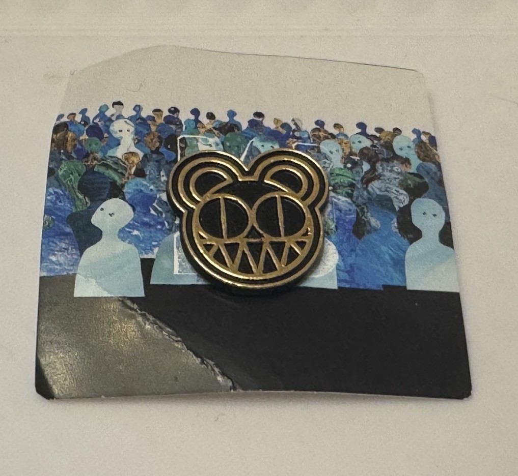 Radiohead 2018 Official Tour Merchandise Enamel Lapel Pin Black New Radiohead 2018 Official Tour Merchandise Enamel Lapel Pin Black New