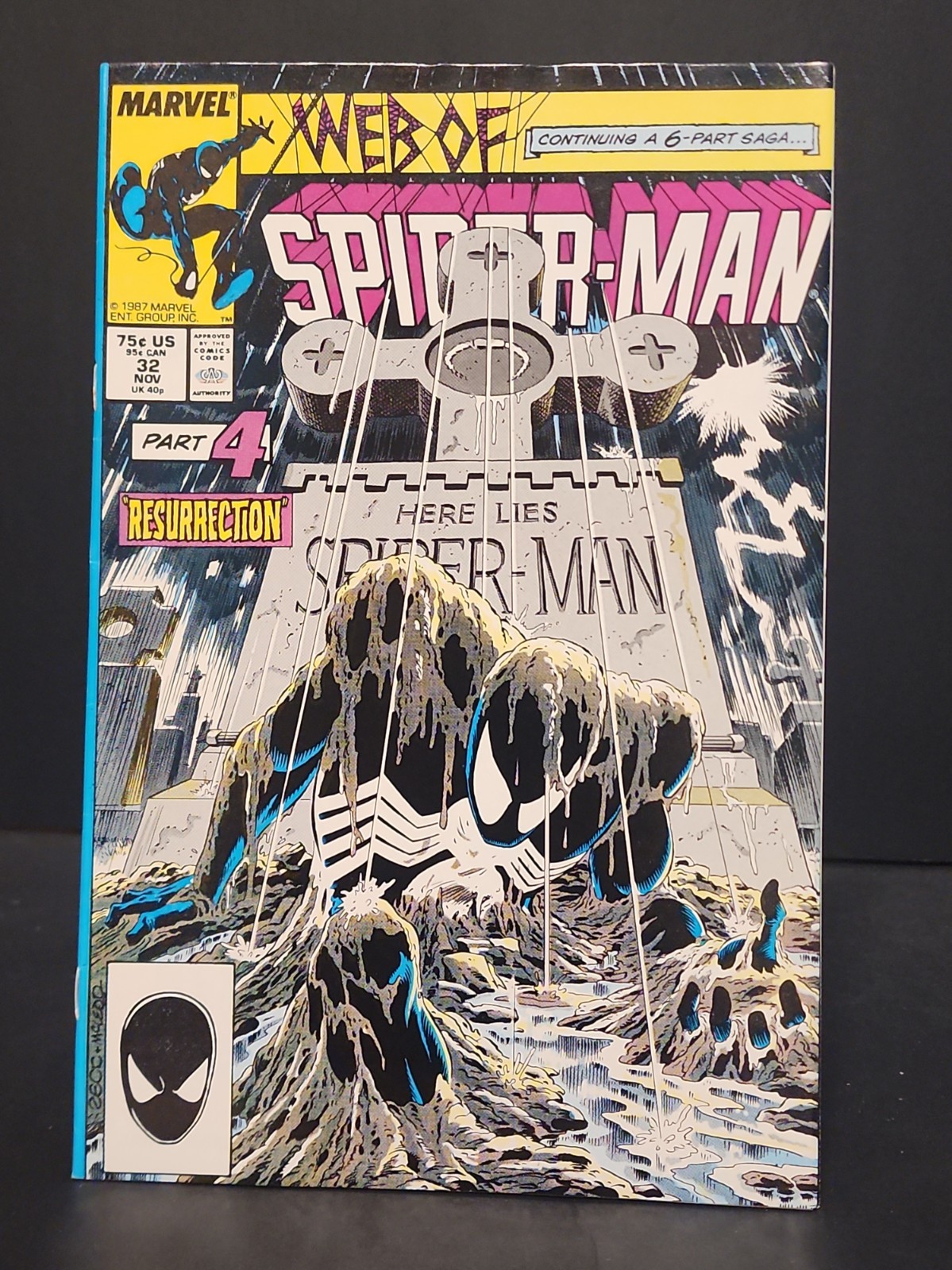 Web of Spider-Man #32 (Marvel Comics November 1987) Great Good To slab Web of Spider-Man #32 (Marvel Comics November 1987) Great Good To slab