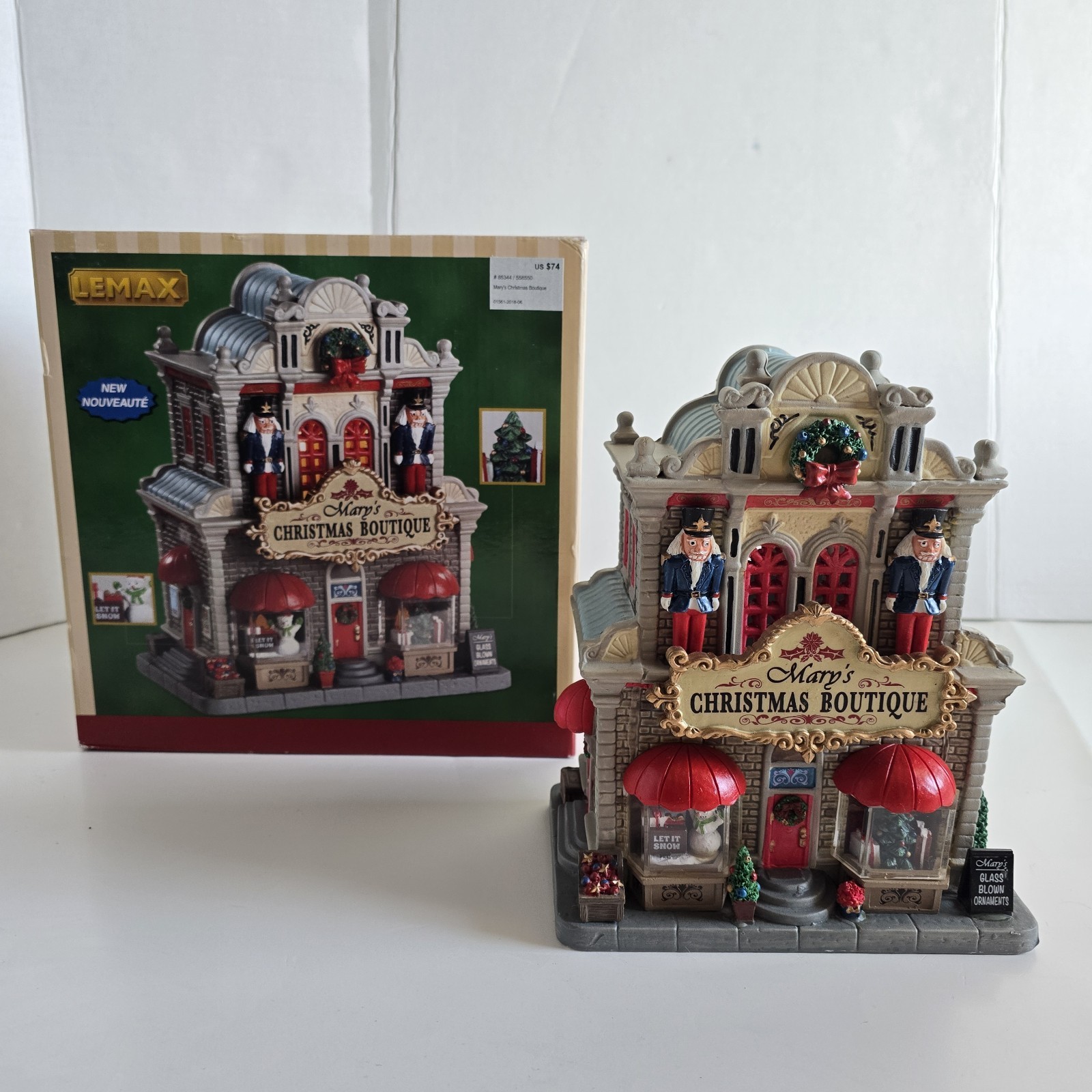 Lemax Mary’s Christmas Boutique 85344 Caddington Village Lighted Building Box Lemax Mary’s Christmas Boutique 85344 Caddington Village Lighted Building Box