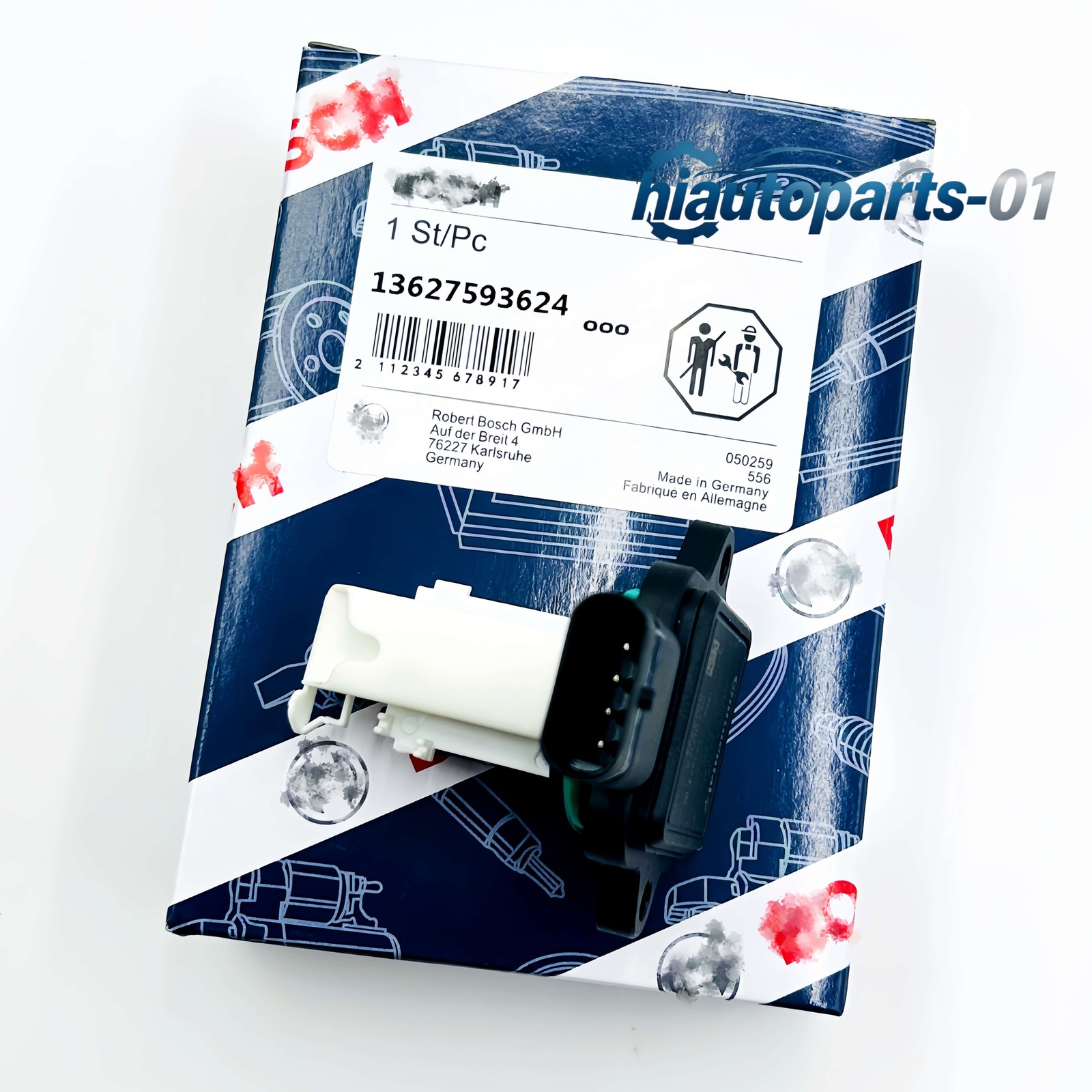MAF Mass Air Flow Sensor 13627593624 For BMW X3 X5 X6 135i 335i 535i 640i Bosch