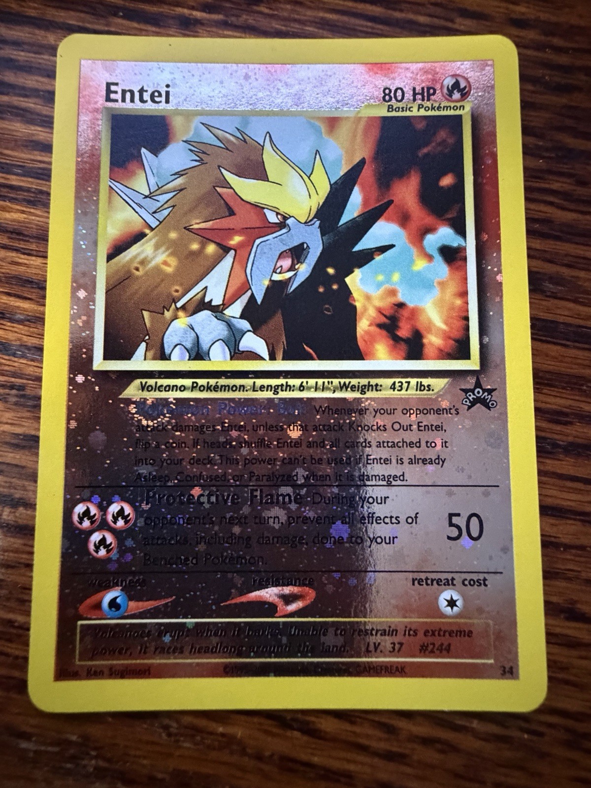 Entei 34/53 Wotc Promo Reverse Holo