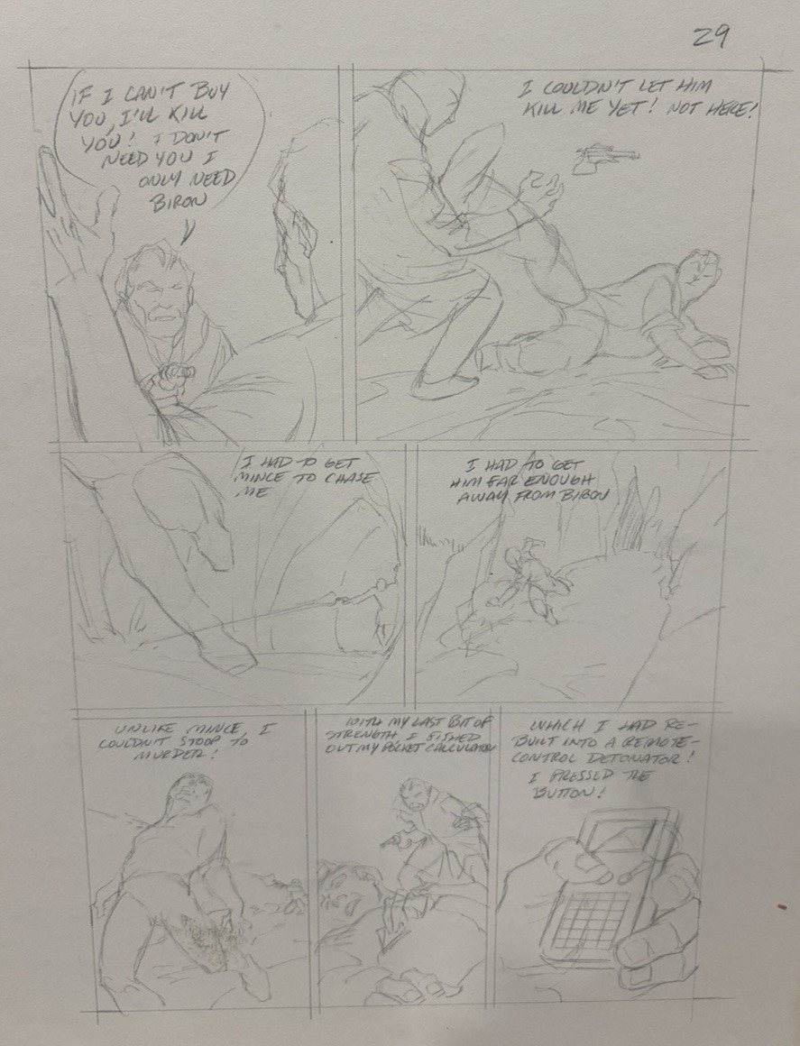 Bernie Wrightson Original Unpublished Incredible Hulk Story Pg 29 Marvel Pencils