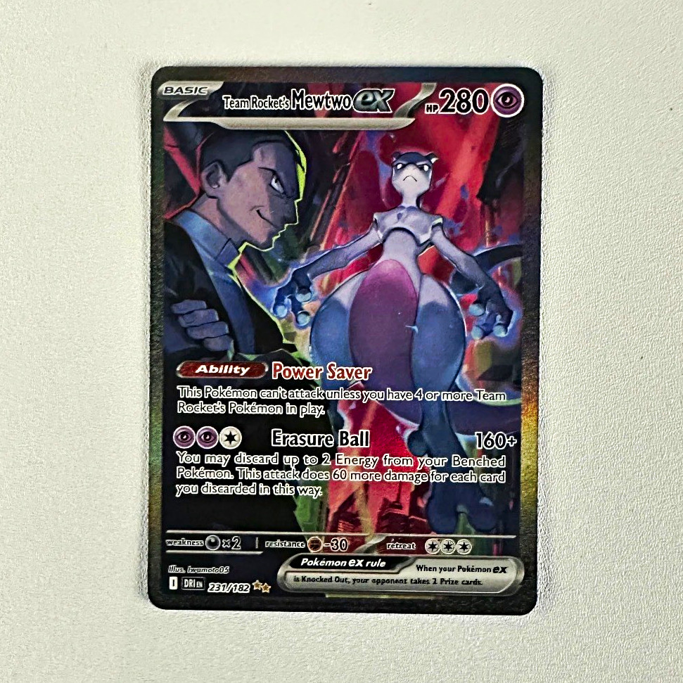 Team Rocket\'s Mewtwo ex 231/182 Sv10 Destined Rivals SIR Holo 280 HP Team Rocket\'s Mewtwo ex 231/182 Sv10 Destined Rivals SIR Holo 280 HP