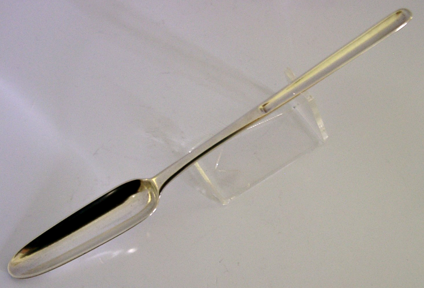 EARLY 1787 ENGISH GEORGIAN SOLID STERLING SILVER MARROW SCOOP ANTIQUE