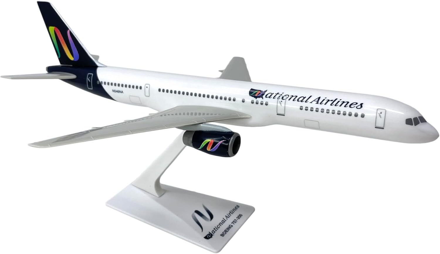 Flight Miniatures National Airlines 757-200 N546NA Desk Top Model 1/200 Airplane