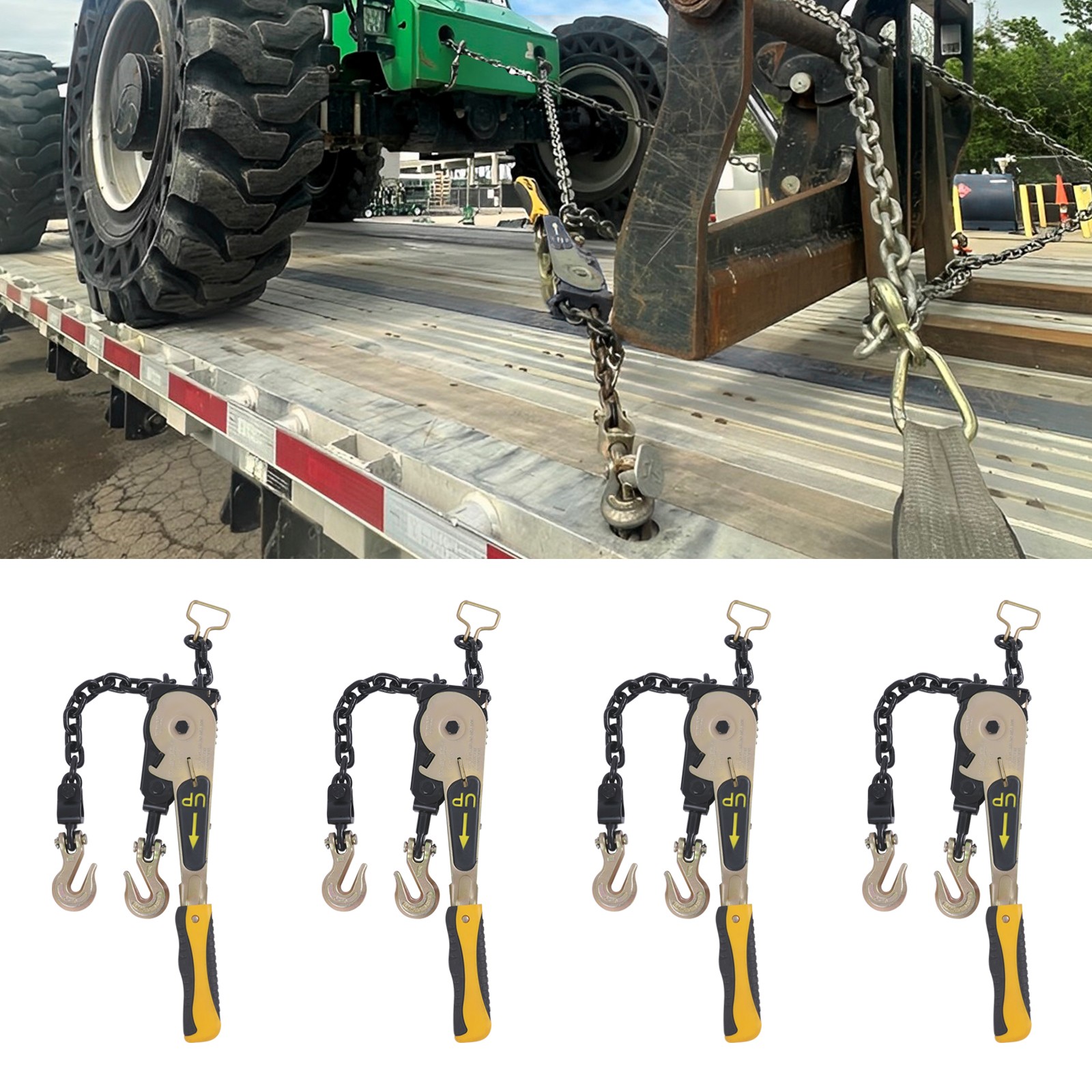 6600 lbs Ratcheting Chain Load Binder Ratcheting Chain Binder Heavy Duty