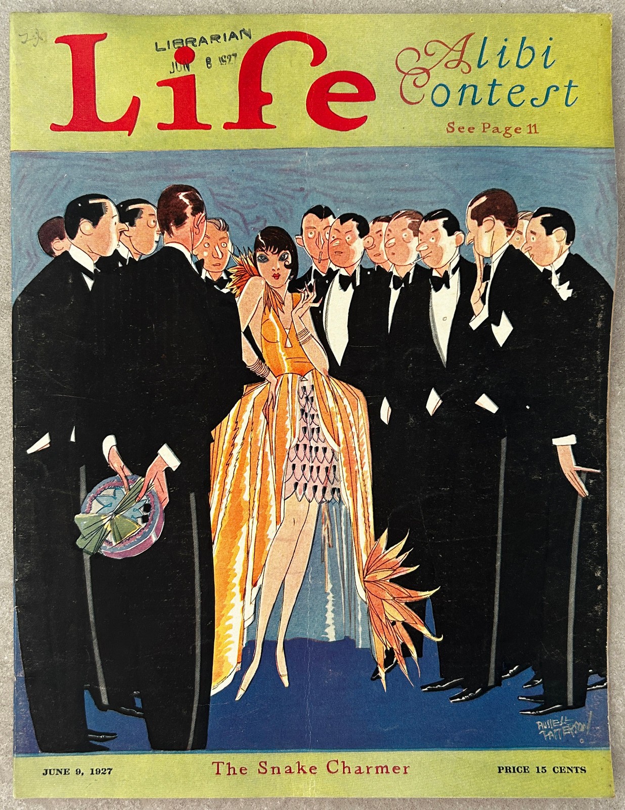 1927 Life Magazine Russell Patterson Jazz Age Flapper Cover