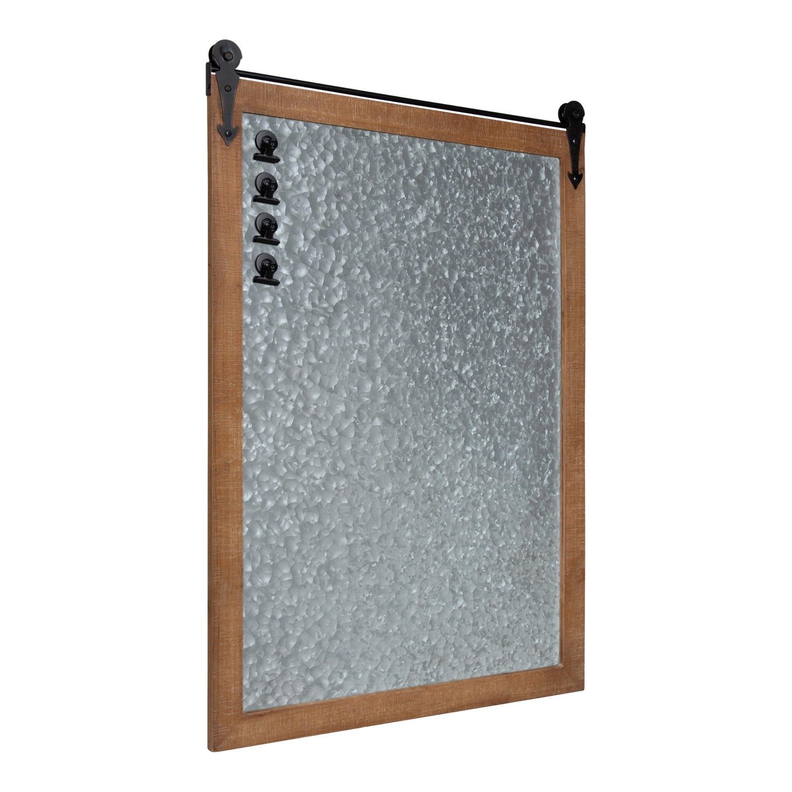 Kate and Laurel Cates Barn Door Magnetic Memo Board, Rustic Brown Kate and Laurel Cates Barn Door Magnetic Memo Board, Rustic Brown