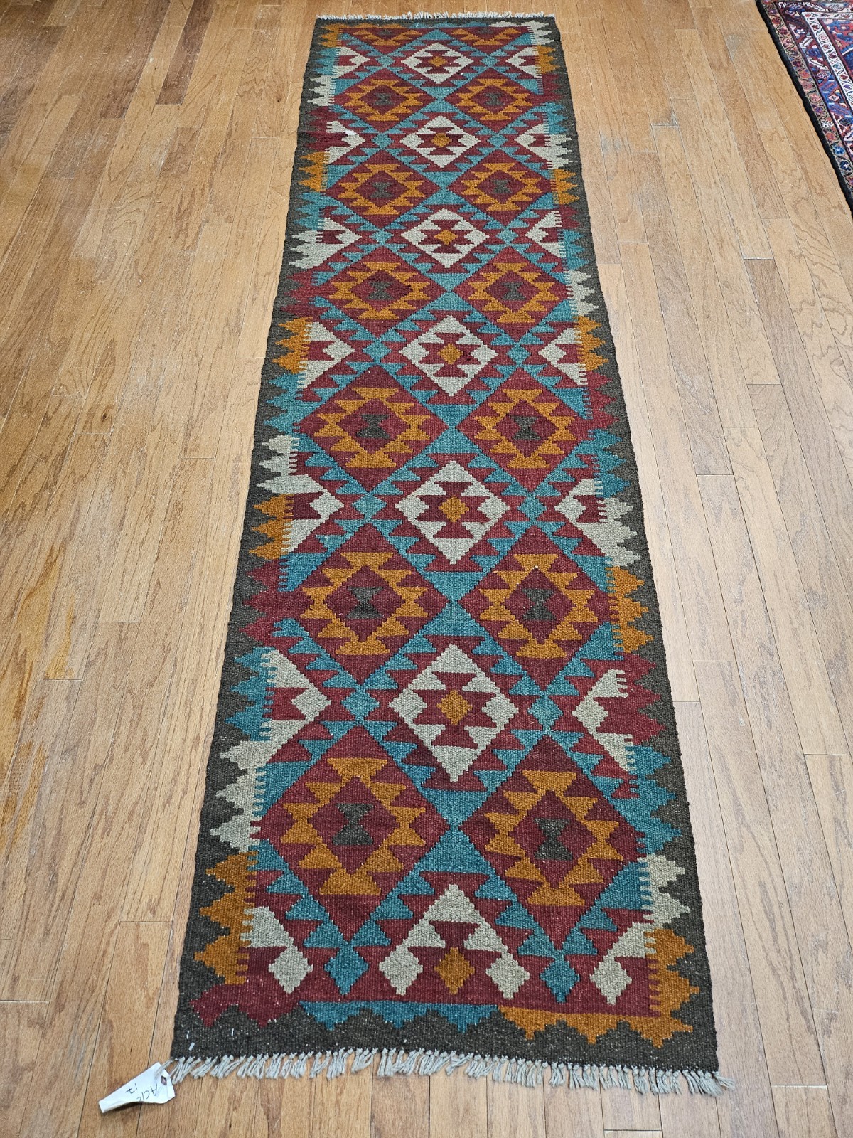  Handmade Vintage Wool Kilim(2.7X9.6)