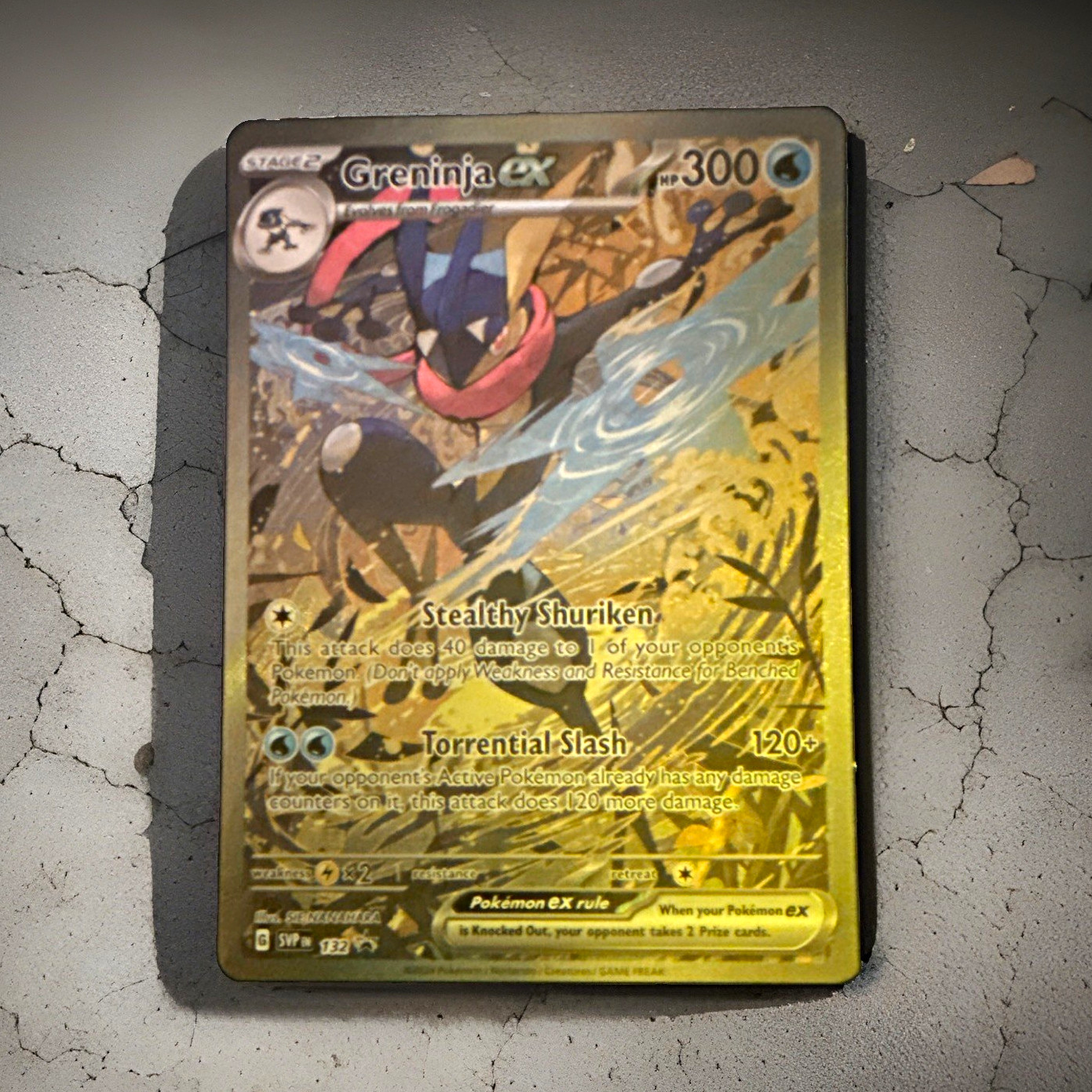 Pokemon Greninja ex 132 SVP Black Star Promo Holo #132 English HP 300 Stage 2