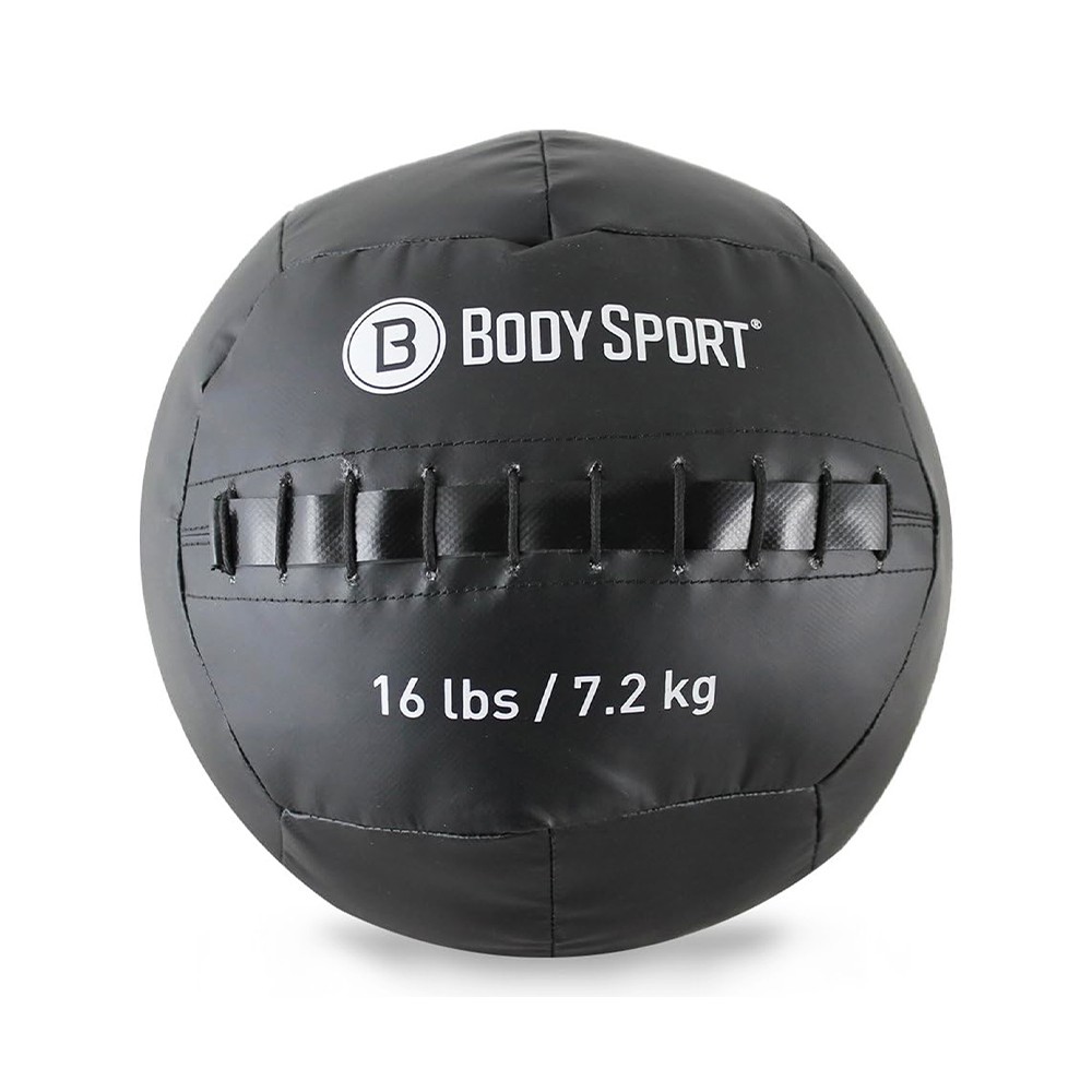 BODY SPORT WALL BALL, 16LB, BLACK BODY SPORT WALL BALL, 16LB, BLACK