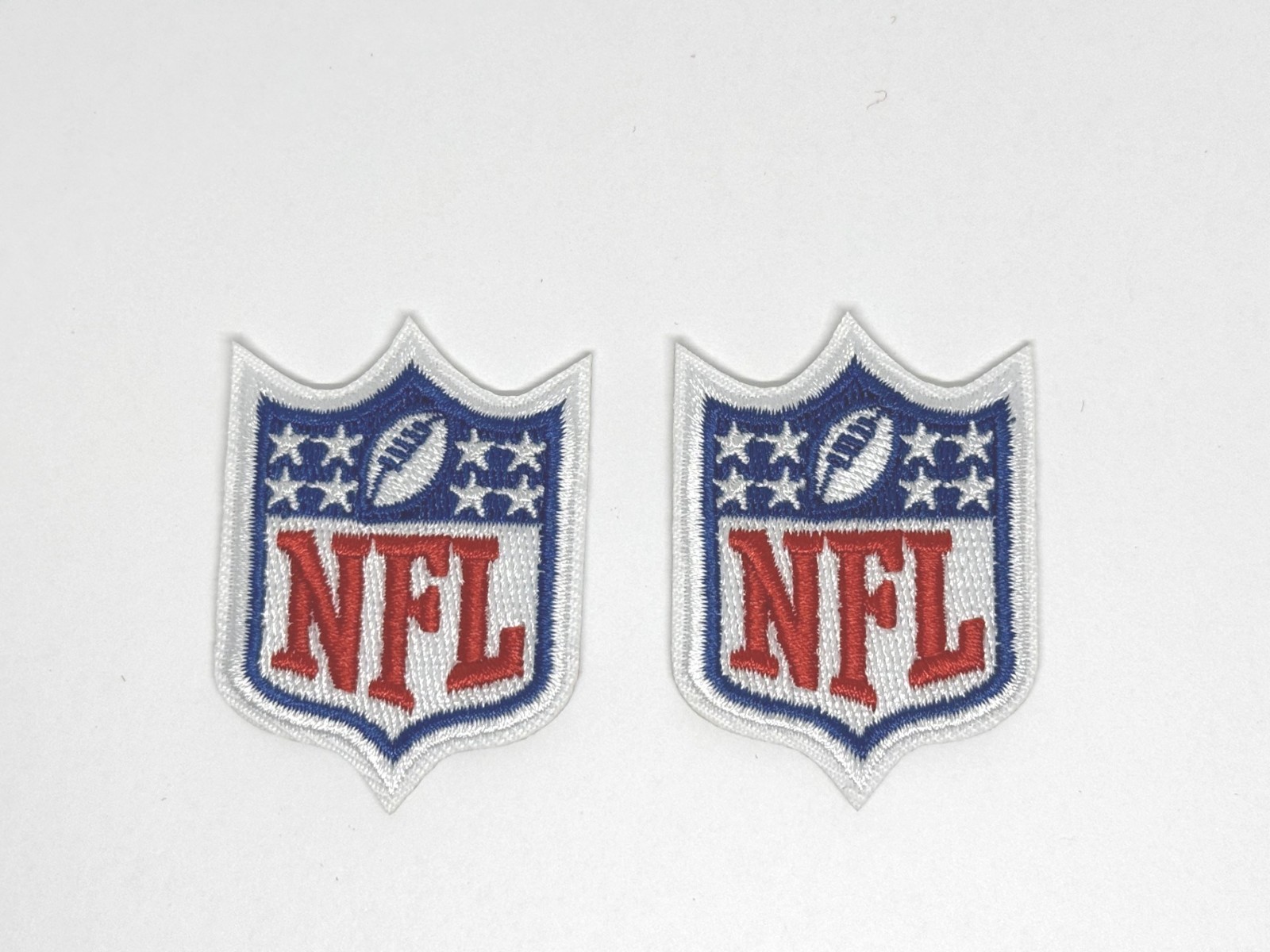 set of 2 Football Logo NFL 8 Star Iron/Sew On Embroidered Patch 1.3x2 in p20-2