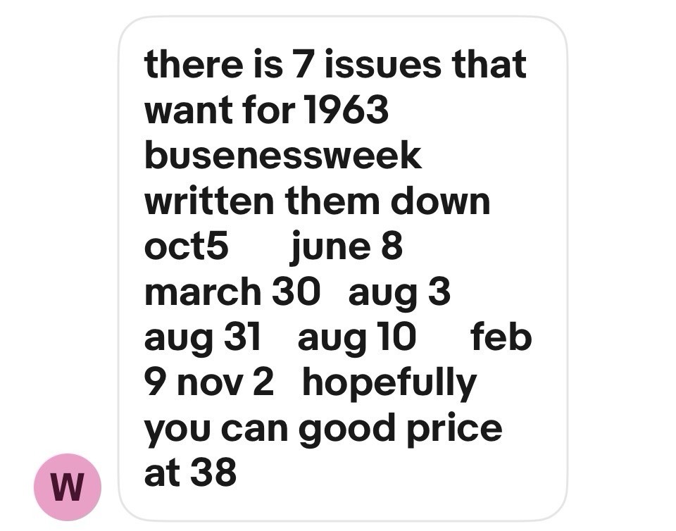 Private Sale 7 Newsweek Magazine 