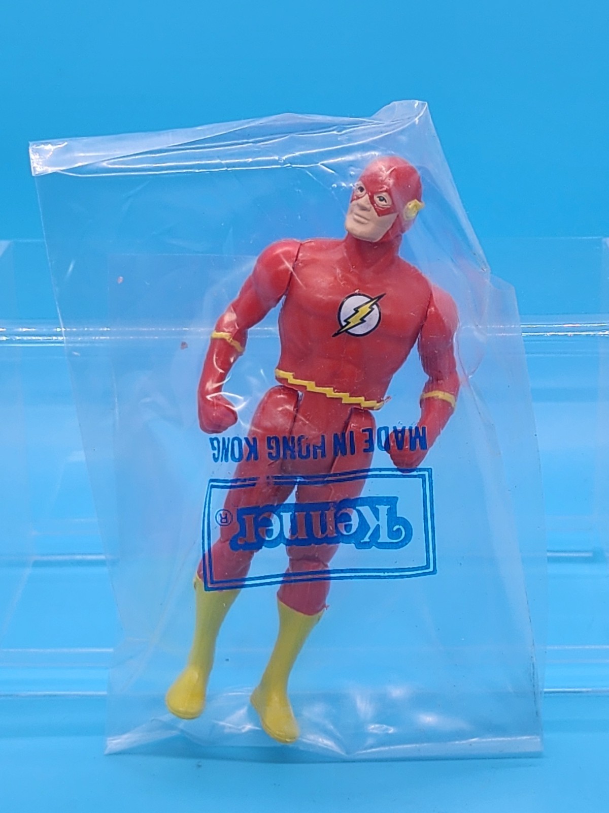 Kenner 1984 THE FLASH Baggie Action Figure - Overstock Mailer Mail Away Vintage Kenner 1984 THE FLASH Baggie Action Figure - Overstock Mailer Mail Away Vintage