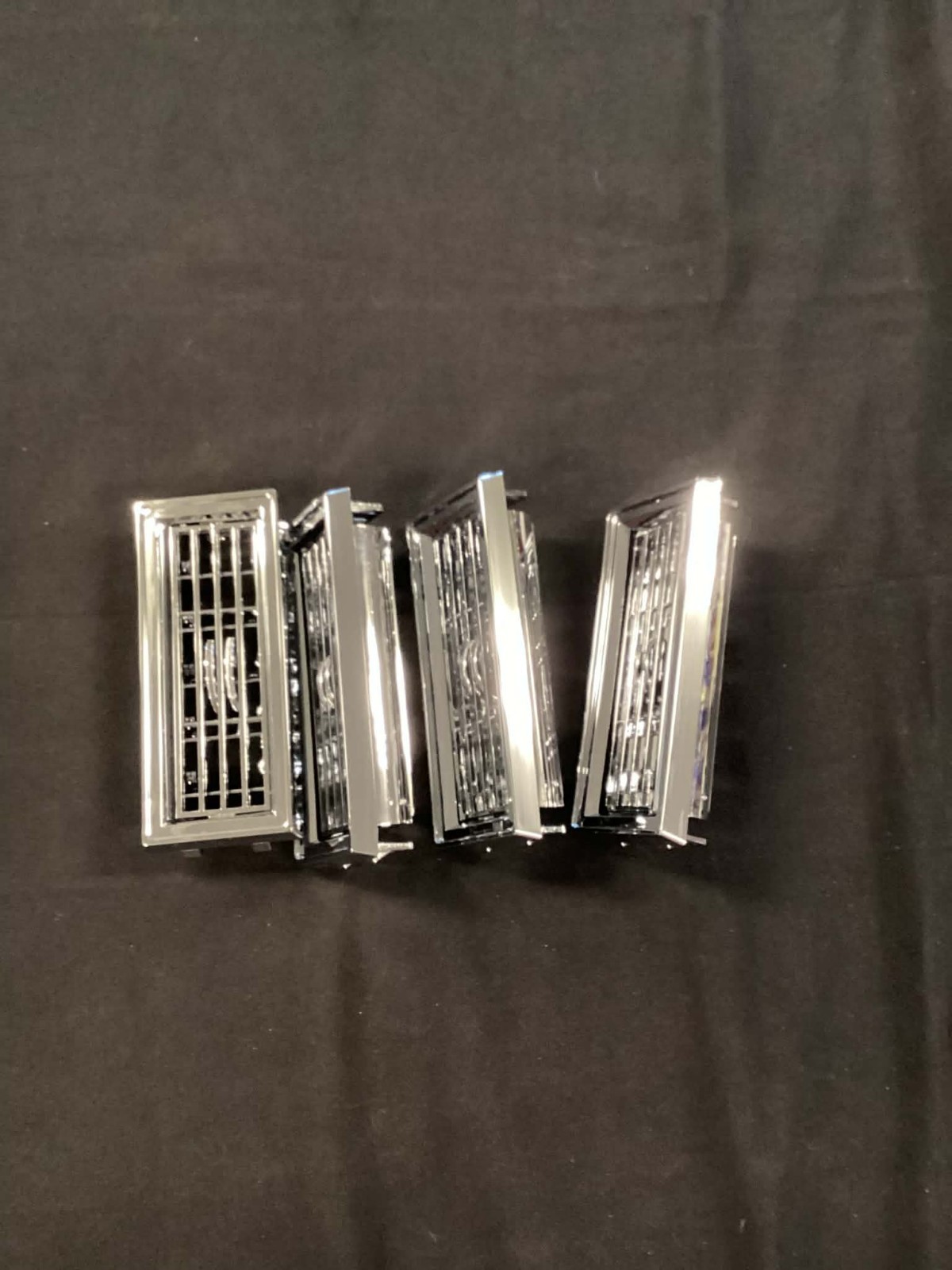 1971-1976 Chevy Impala Caprice Chrome Ac Vents.  