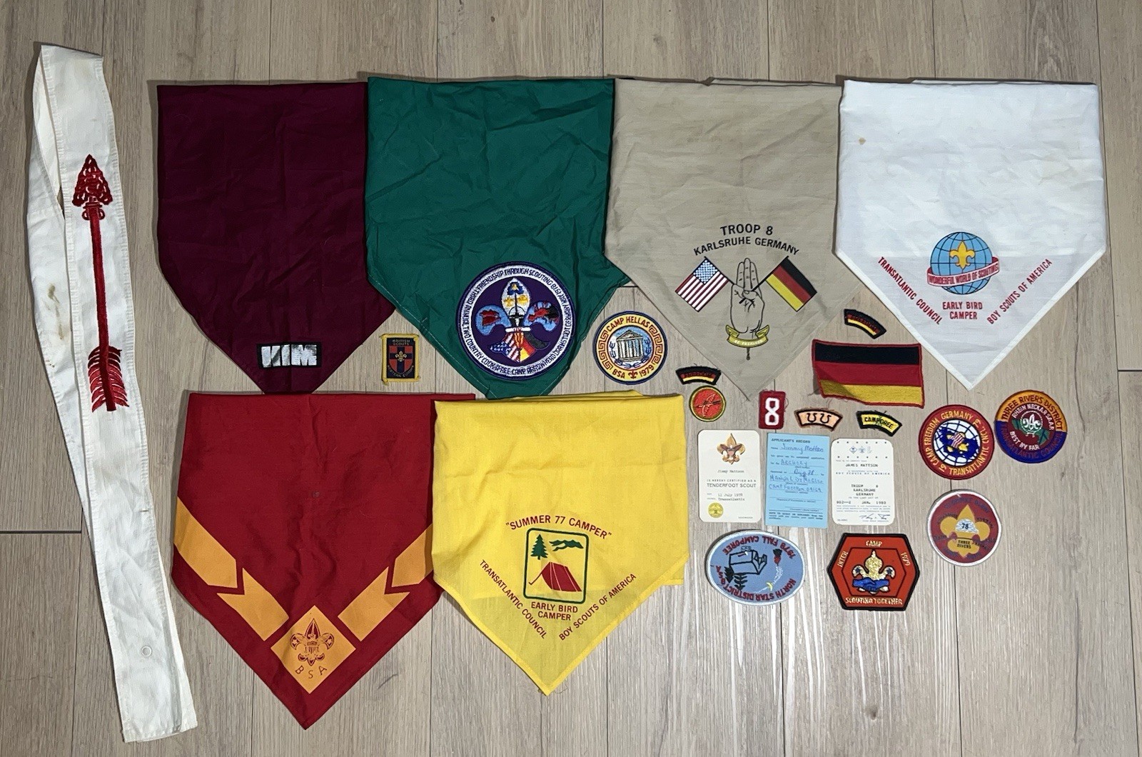 Vtg 1978-1980 BSA Transatlantic Council Jimmy Mattson Troop 8 Karlsruhe Germany Vtg 1978-1980 BSA Transatlantic Council Jimmy Mattson Troop 8 Karlsruhe Germany