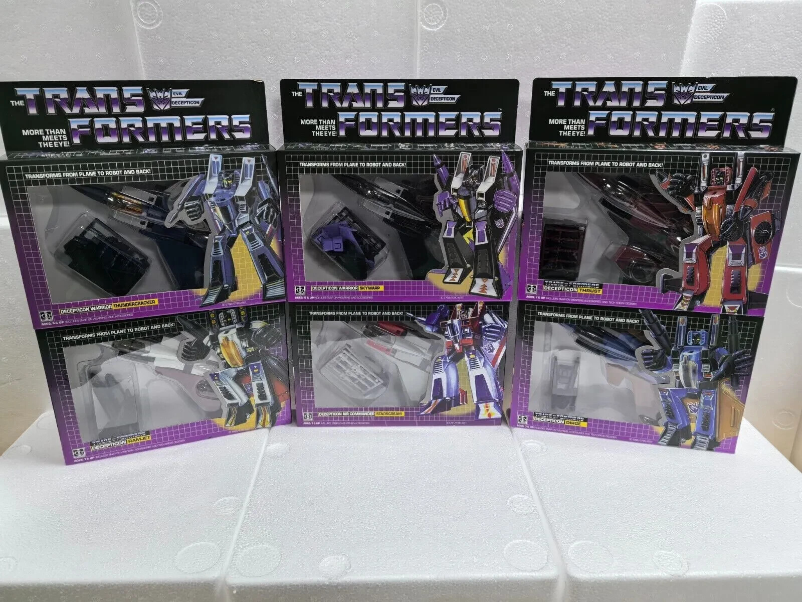 New Arrival G1 Starscream/Skywarp/Thundercracker/Ramjet/Thrust/Dirge KO New Arrival G1 Starscream/Skywarp/Thundercracker/Ramjet/Thrust/Dirge KO