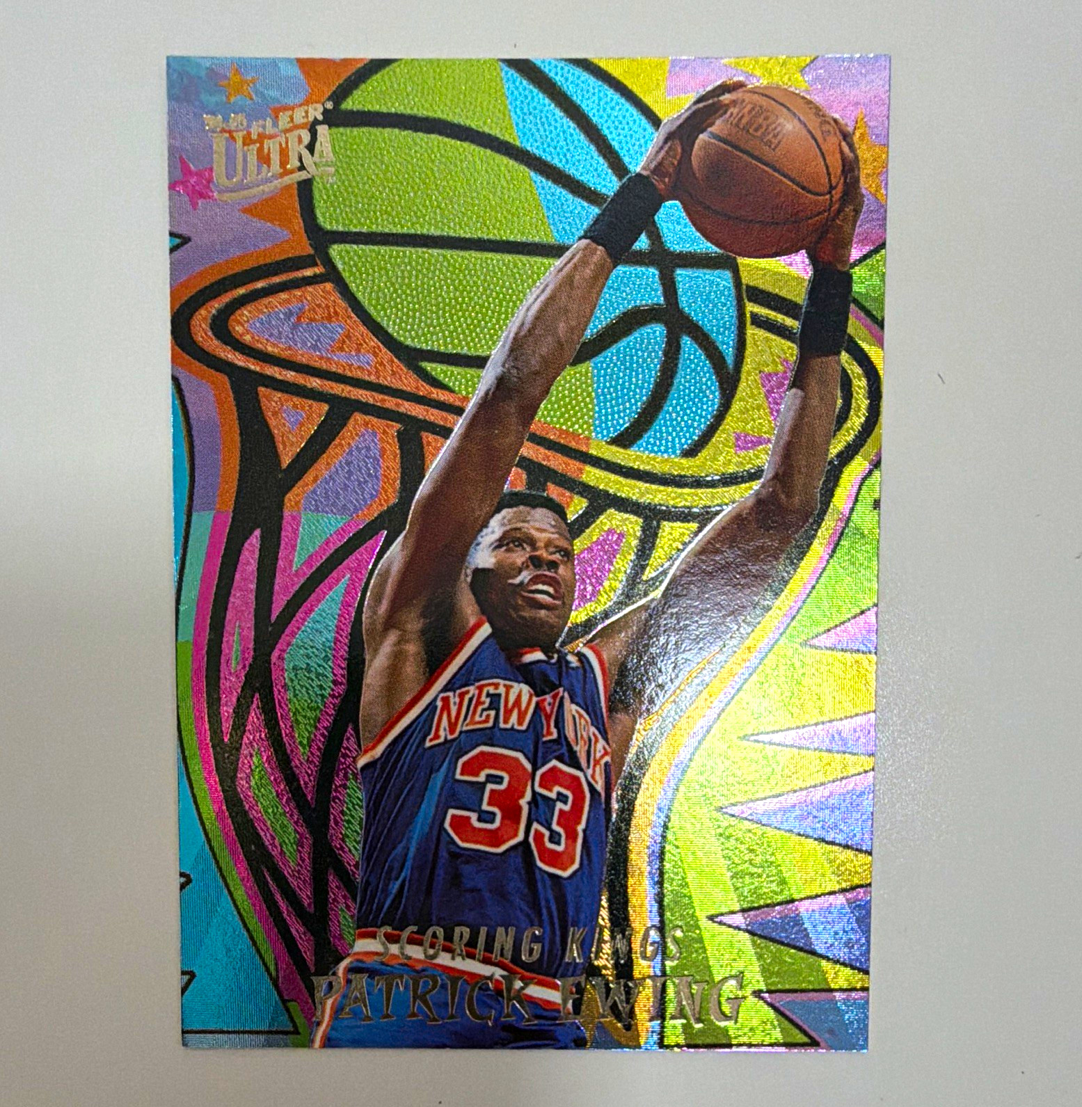 Fleer 1994-95 Fleer Ultra Scoring Kings Patrick Ewing Knicks Insert 2/10