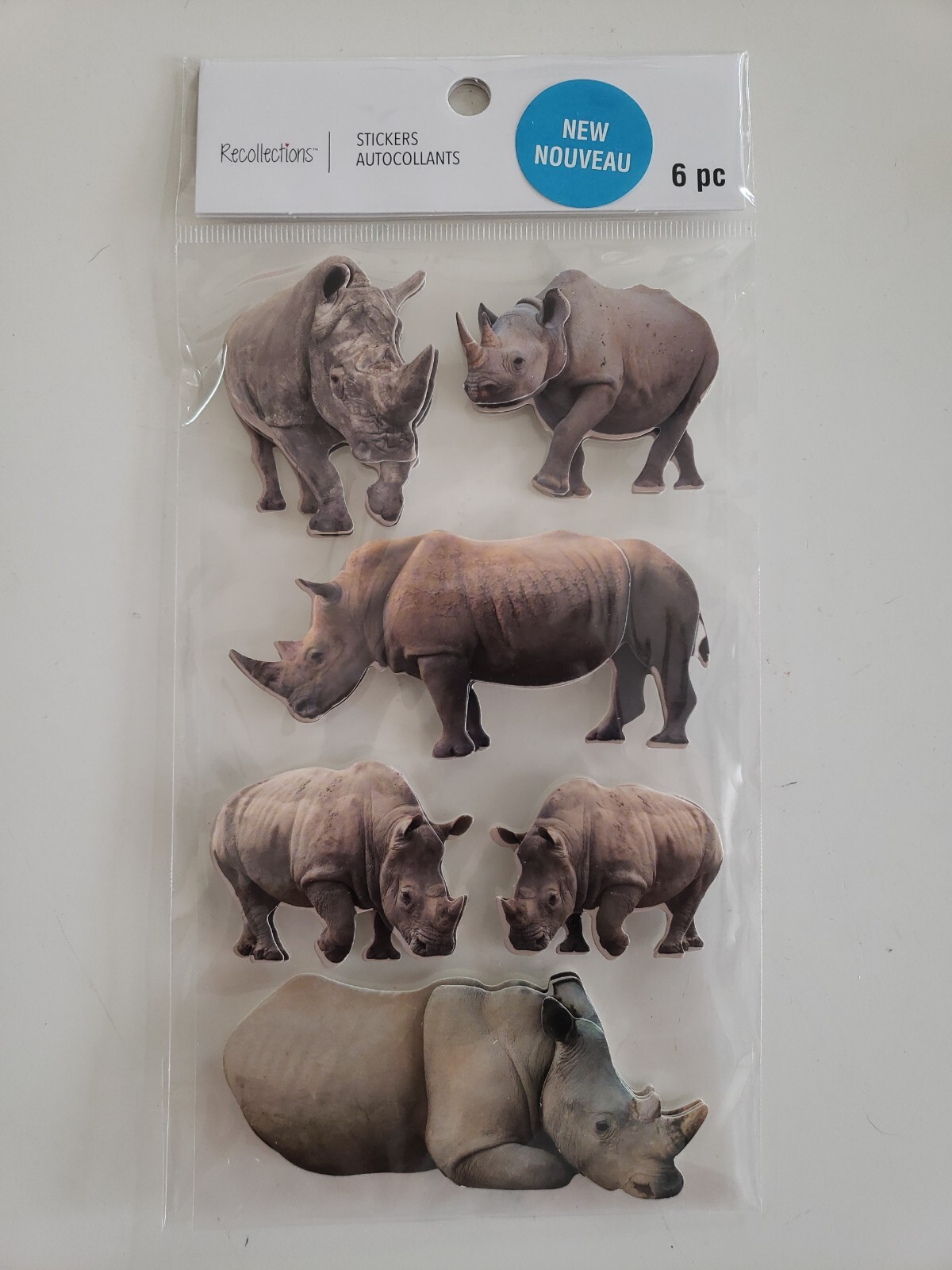 Recollections Rhinoceros Scrapbooking stickers Recollections Rhinoceros Scrapbooking stickers